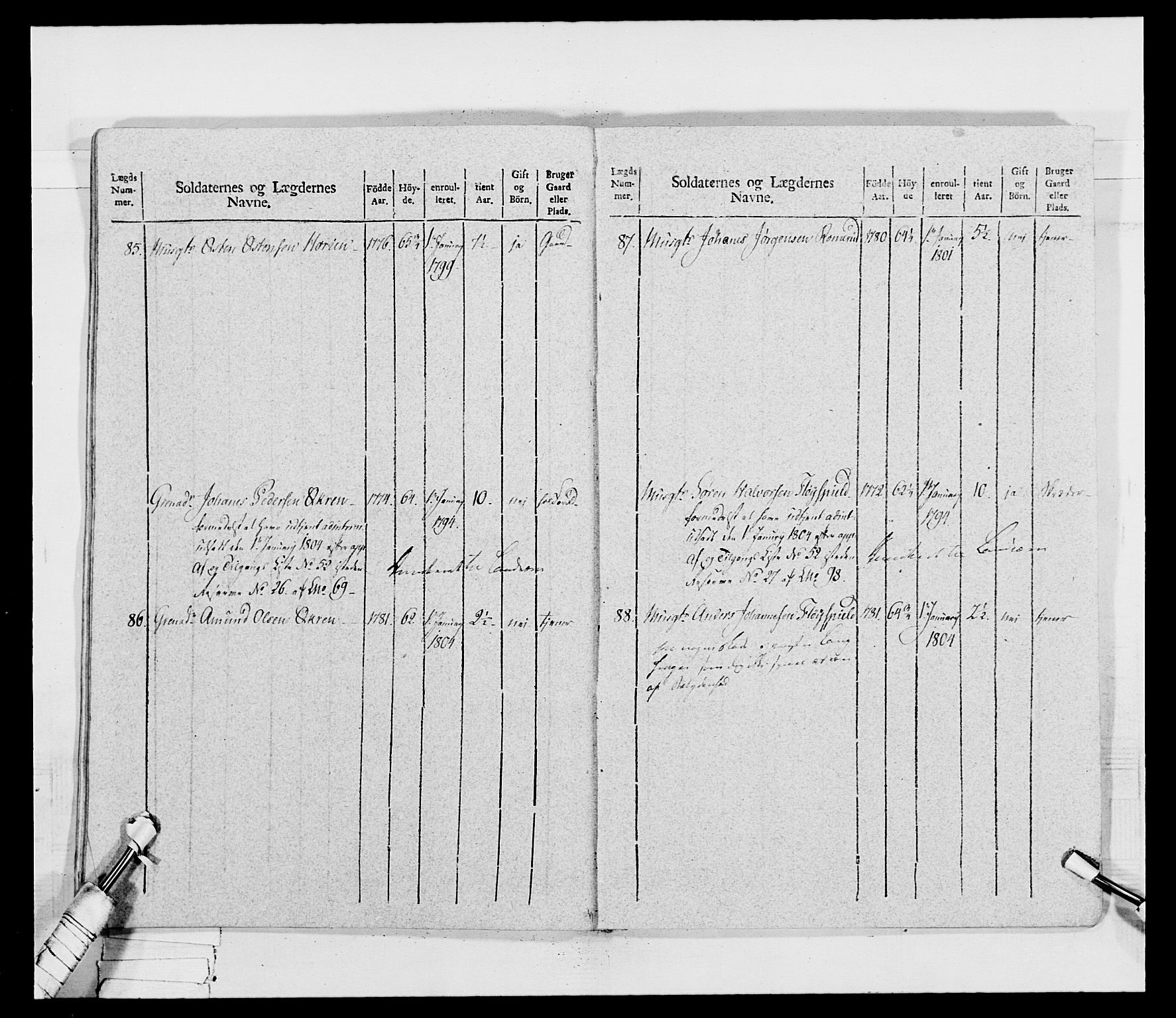 Generalitets- og kommissariatskollegiet, Det kongelige norske kommissariatskollegium, AV/RA-EA-5420/E/Eh/L0032b: Nordafjelske gevorbne infanteriregiment, 1806, p. 545