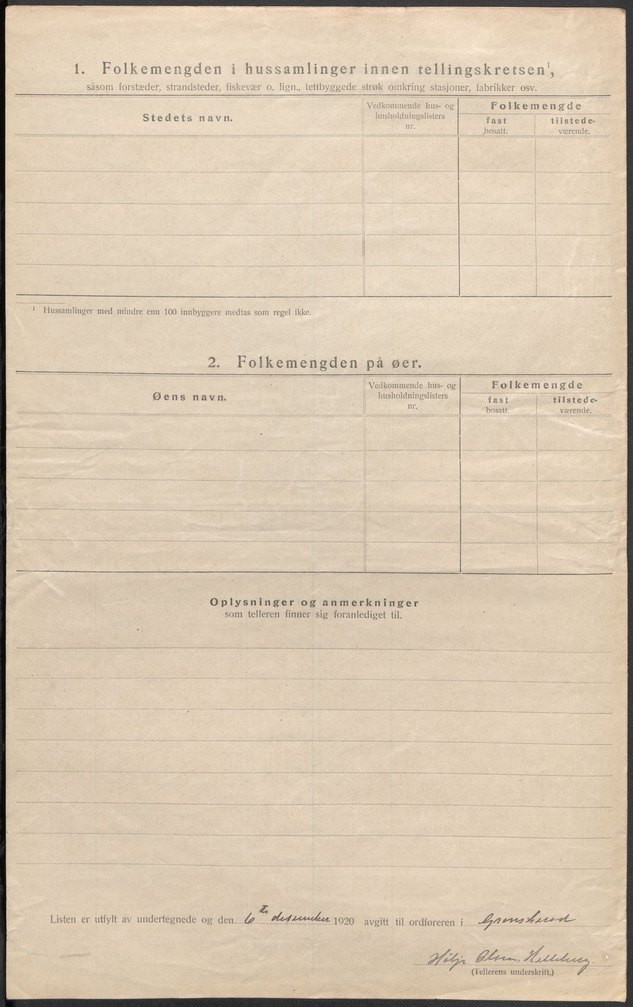 SAKO, 1920 census for Gransherad, 1920, p. 30