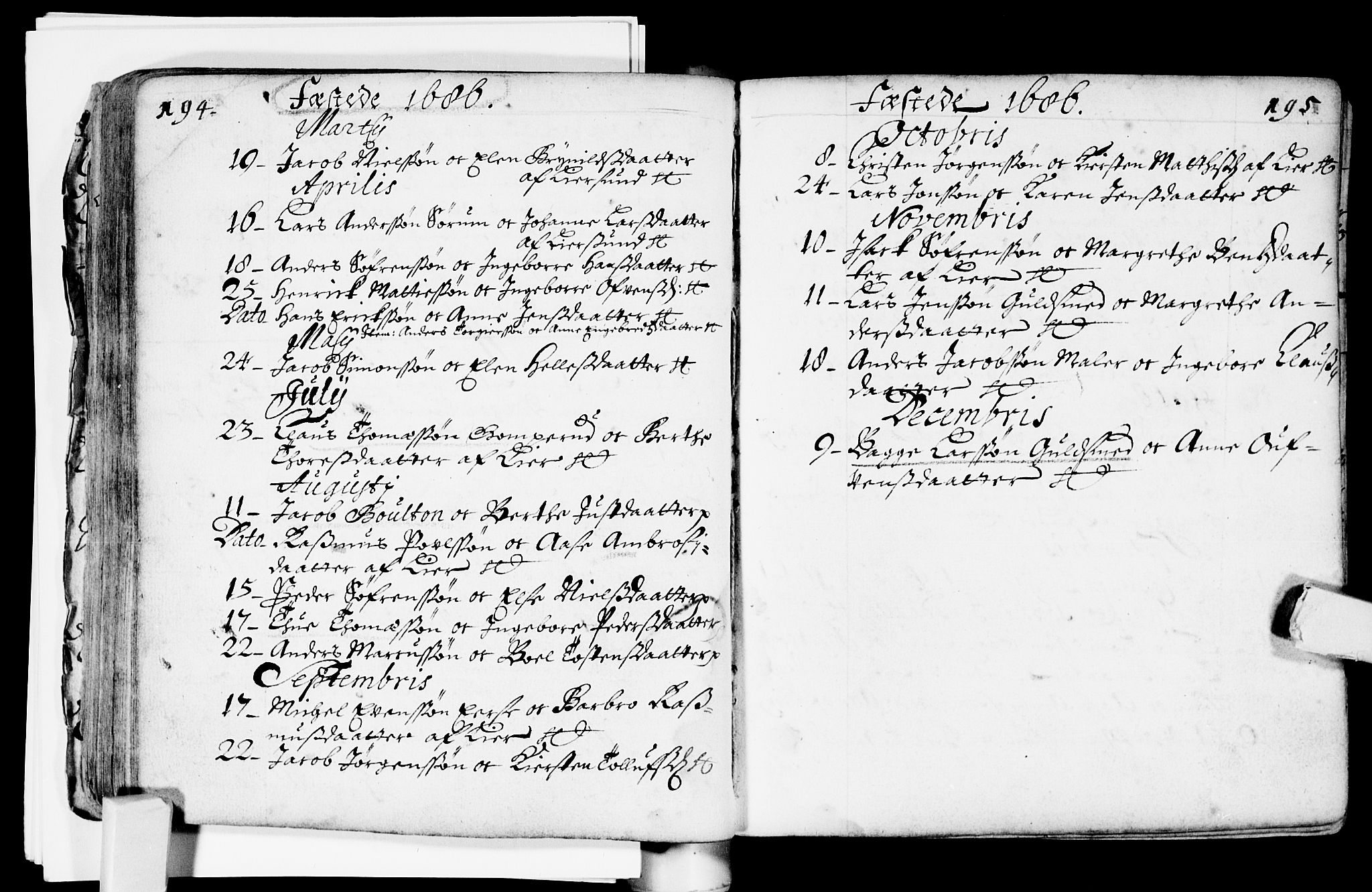 Bragernes kirkebøker, SAKO/A-6/F/Fa/L0002: Parish register (official) no. I 2, 1680-1705, p. 194-195
