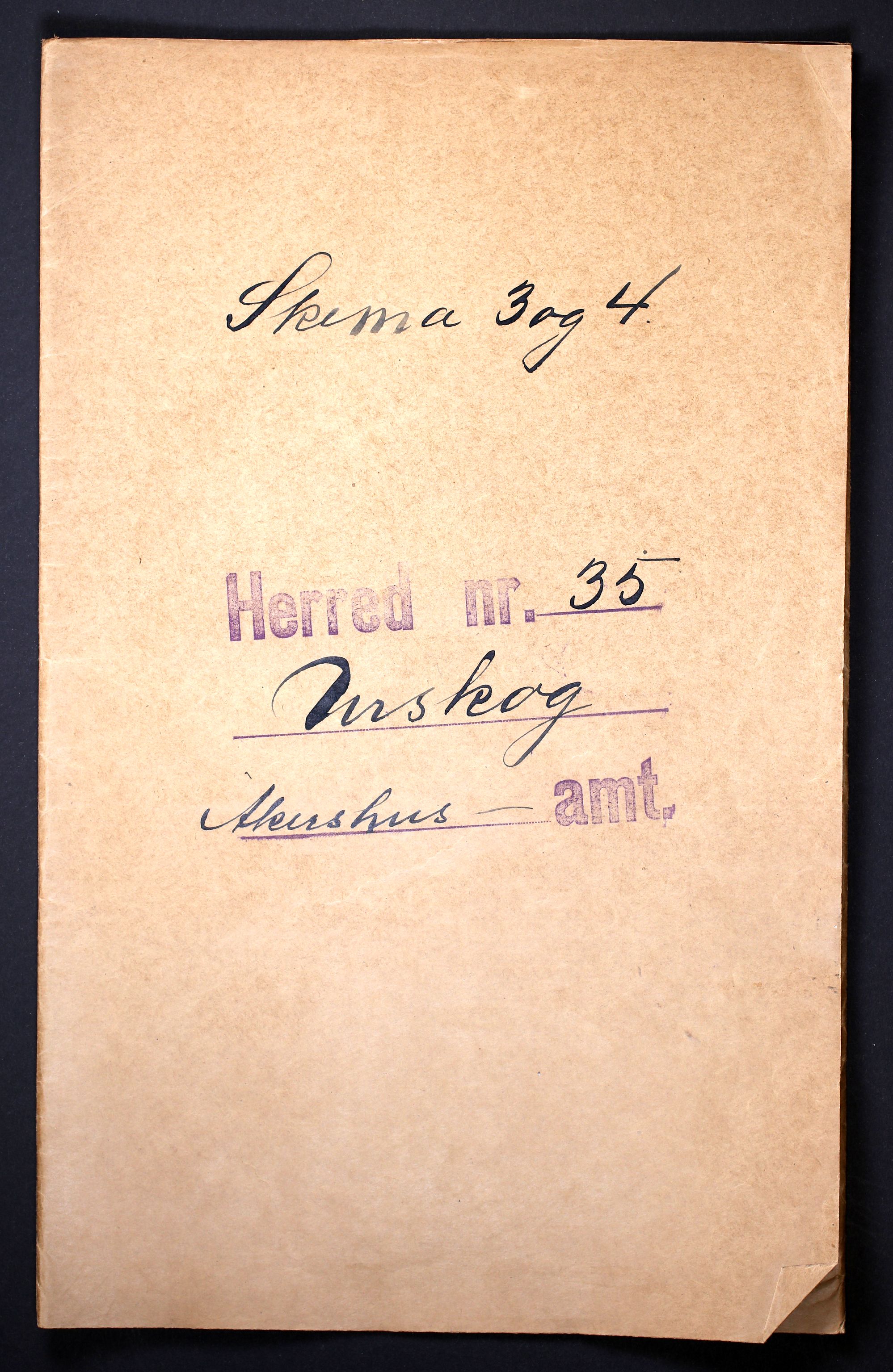 RA, 1910 census for Aurskog, 1910, p. 1