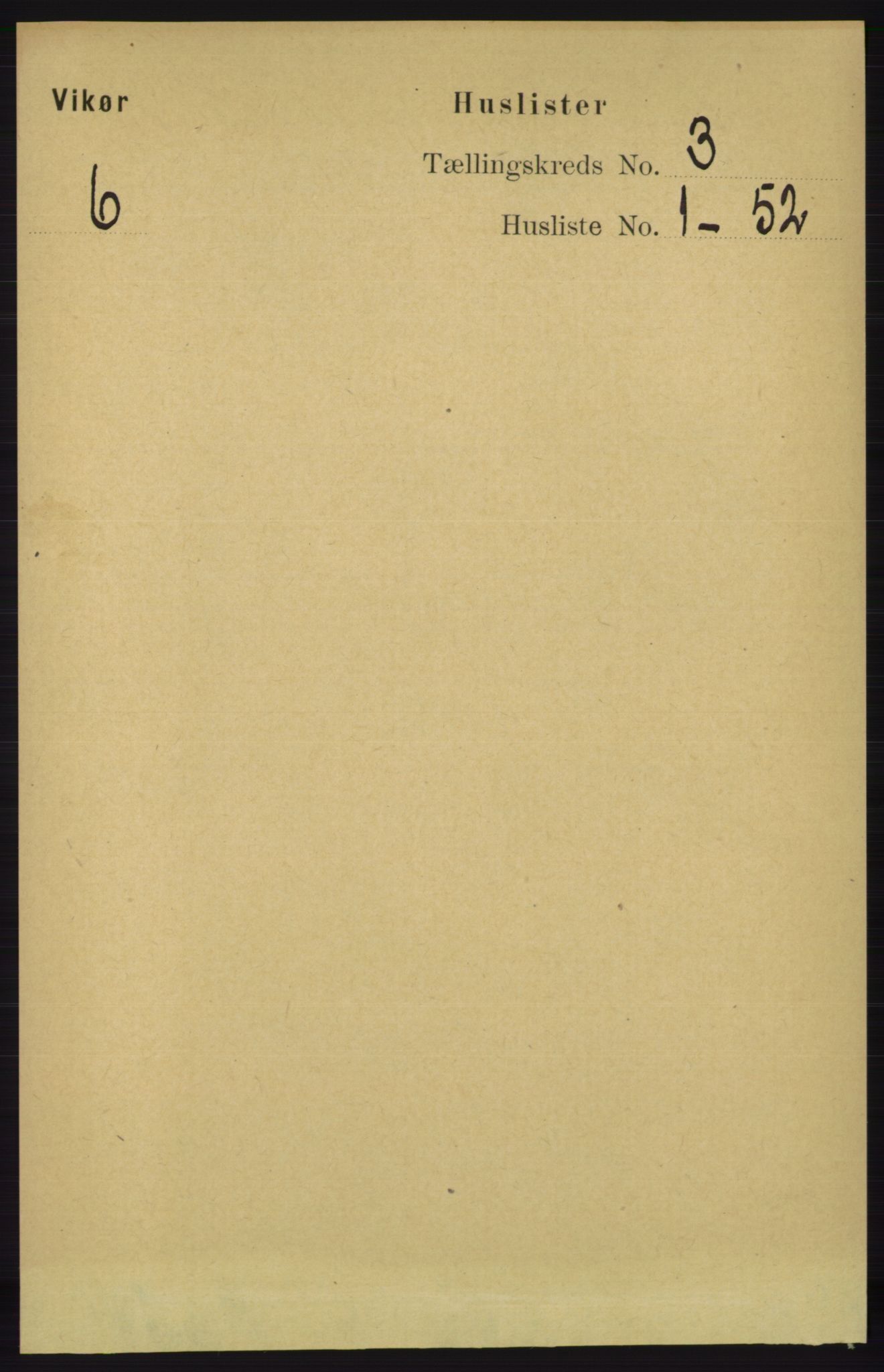 RA, 1891 census for 1238 Vikør, 1891, p. 692