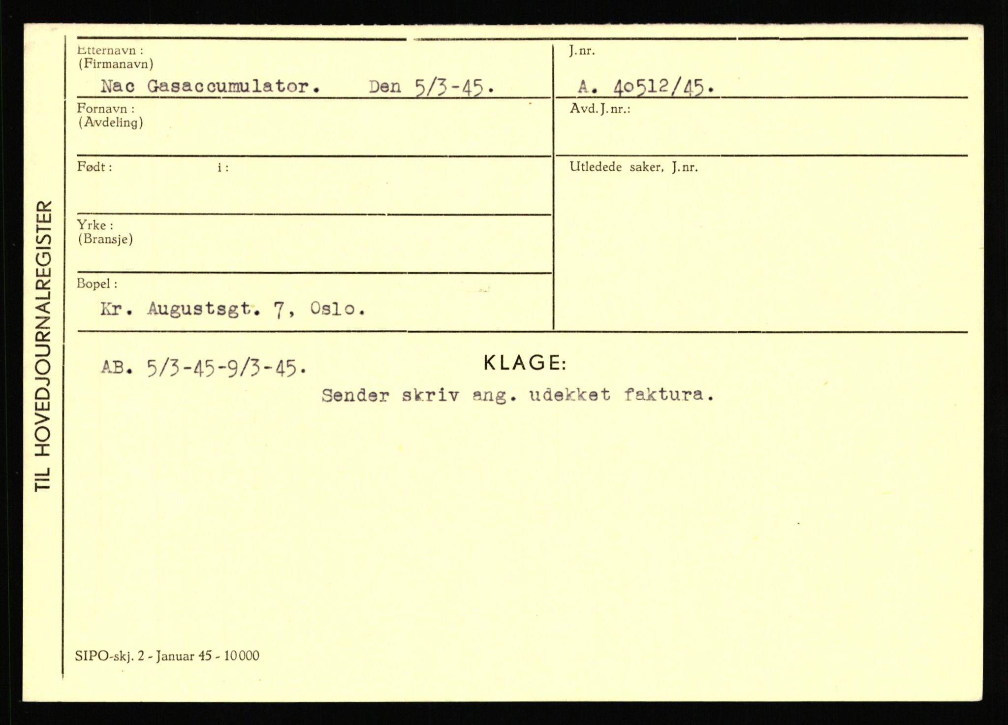 Statspolitiet - Hovedkontoret / Osloavdelingen, AV/RA-S-1329/C/Ca/L0011: Molberg - Nøstvold, 1943-1945, p. 1088