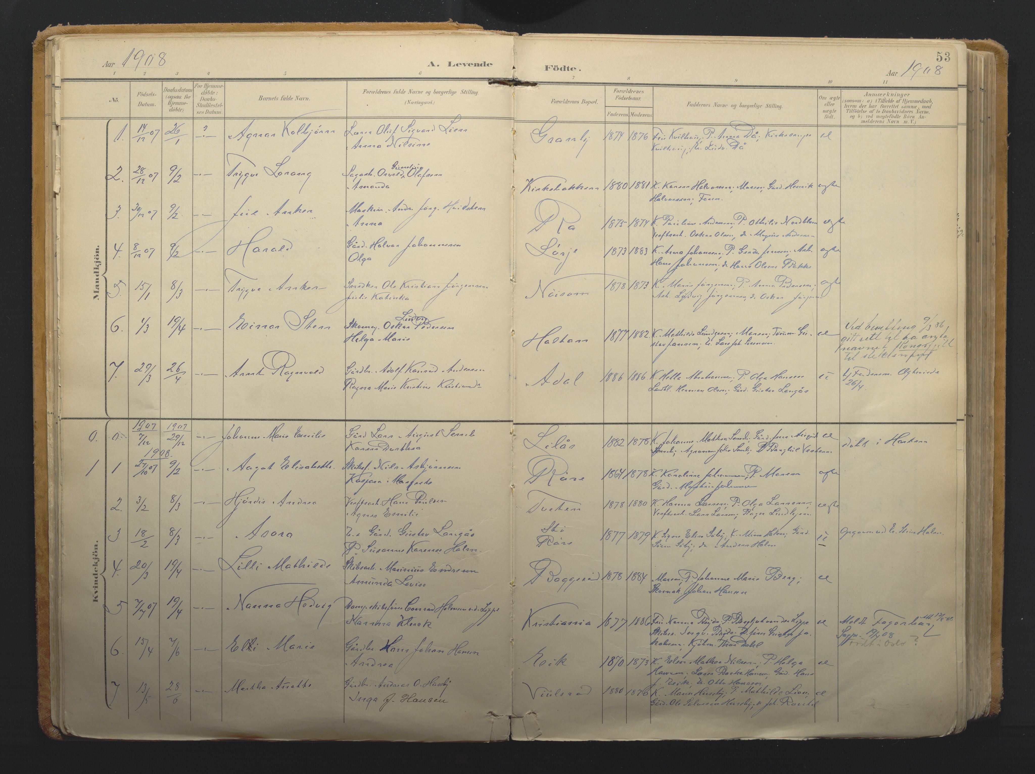 Borre kirkebøker, AV/SAKO-A-338/F/Fa/L0011: Parish register (official) no. I 11, 1897-1921, p. 53