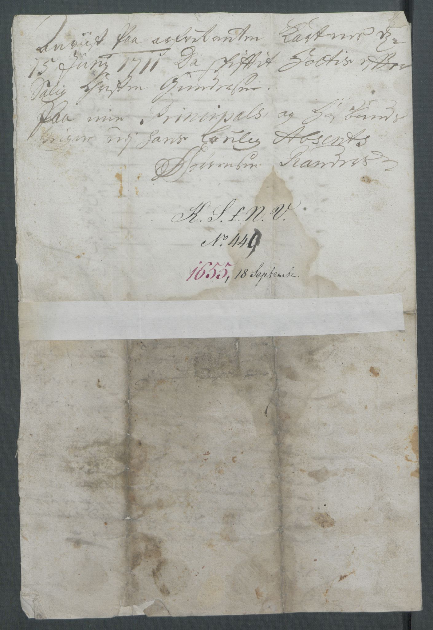 Riksarkivets diplomsamling, AV/RA-EA-5965/F02/L0166: Dokumenter, 1654-1656, p. 158