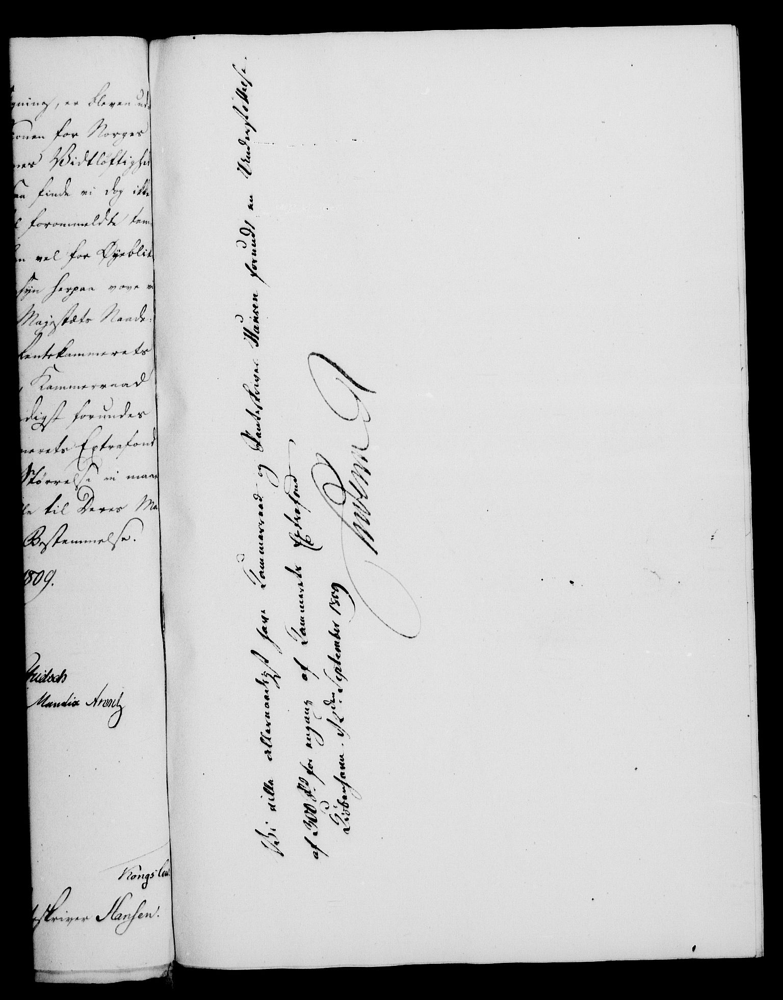 Rentekammeret, Kammerkanselliet, AV/RA-EA-3111/G/Gf/Gfa/L0091: Norsk relasjons- og resolusjonsprotokoll (merket RK 52.91), 1809, p. 316
