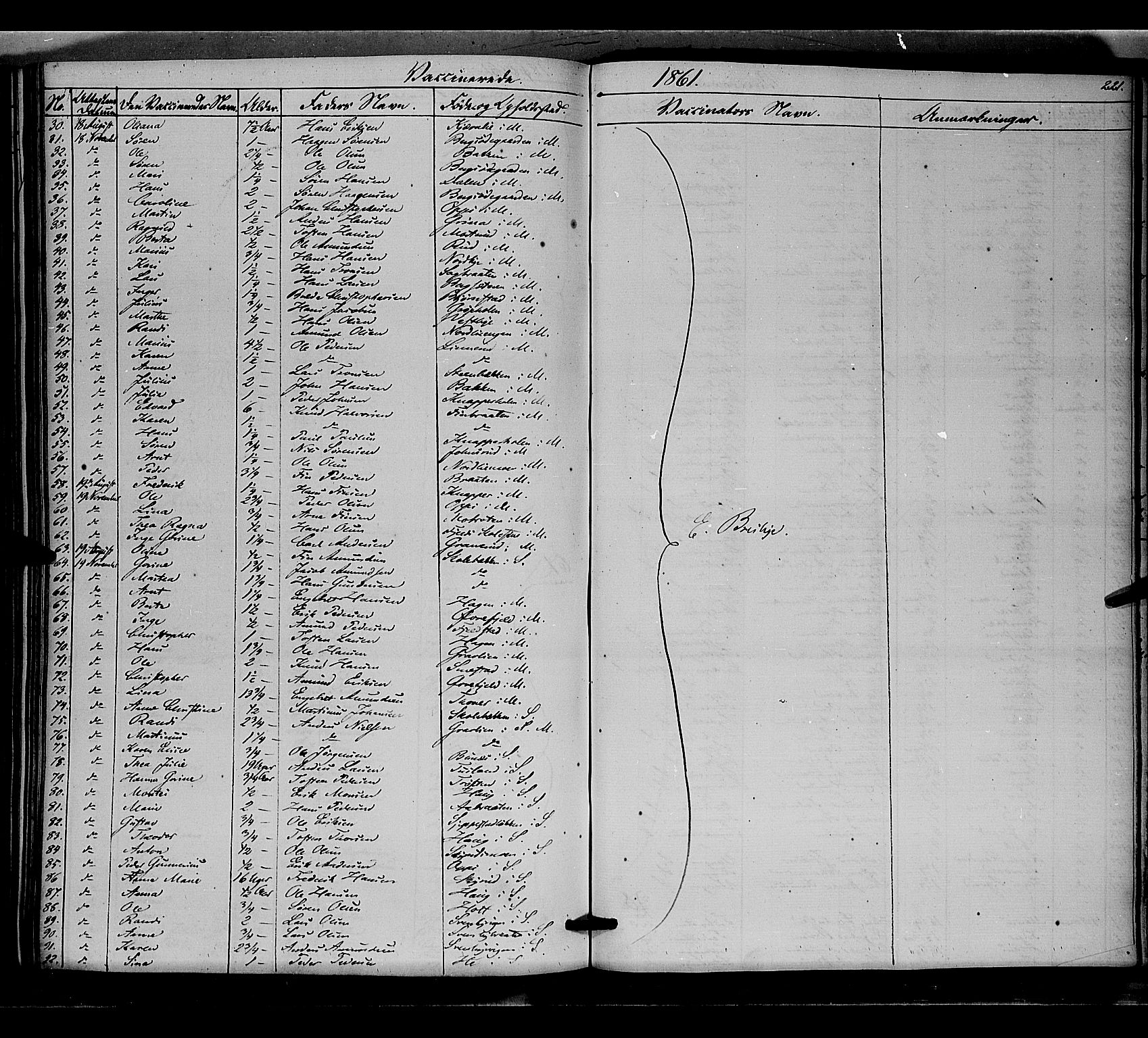 Nord-Odal prestekontor, SAH/PREST-032/H/Ha/Haa/L0003: Parish register (official) no. 3, 1851-1865, p. 221