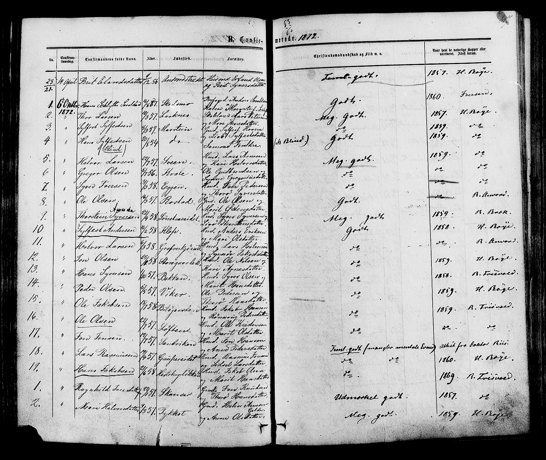 Lom prestekontor, SAH/PREST-070/K/L0007: Parish register (official) no. 7, 1863-1884, p. 147