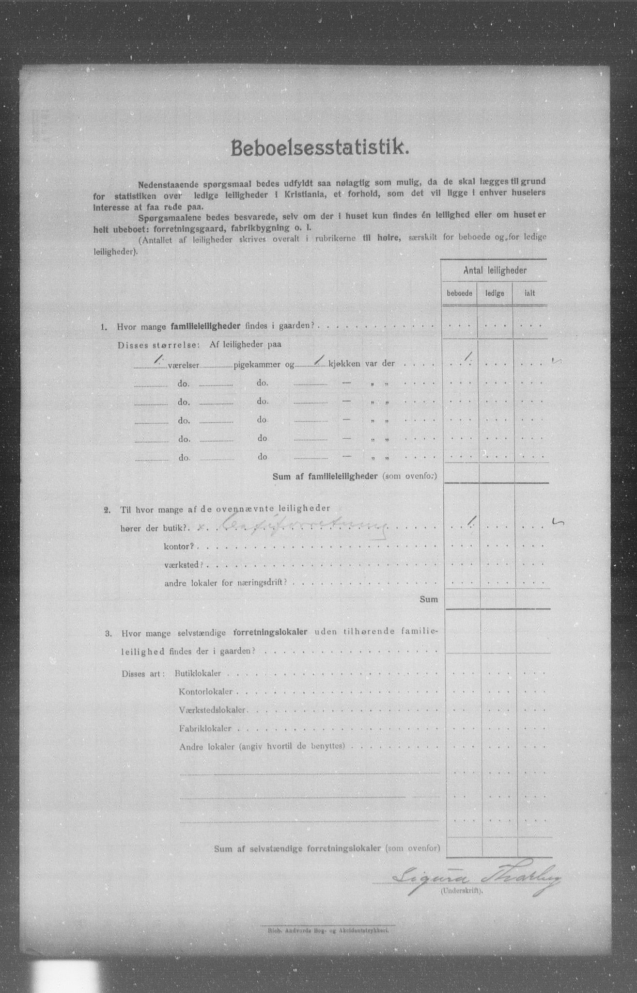 OBA, Municipal Census 1904 for Kristiania, 1904, p. 4202