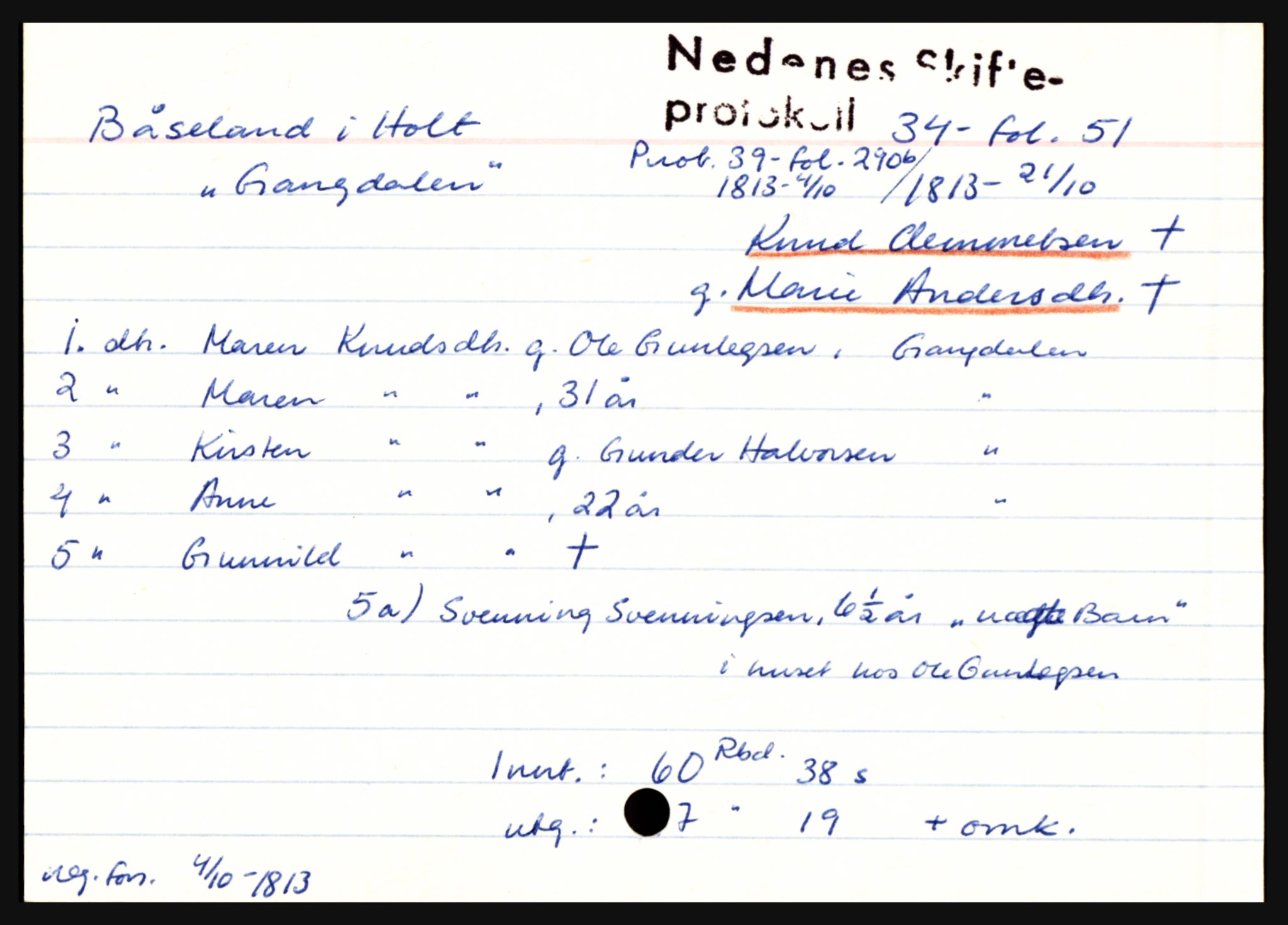 Nedenes sorenskriveri før 1824, AV/SAK-1221-0007/H, p. 4893