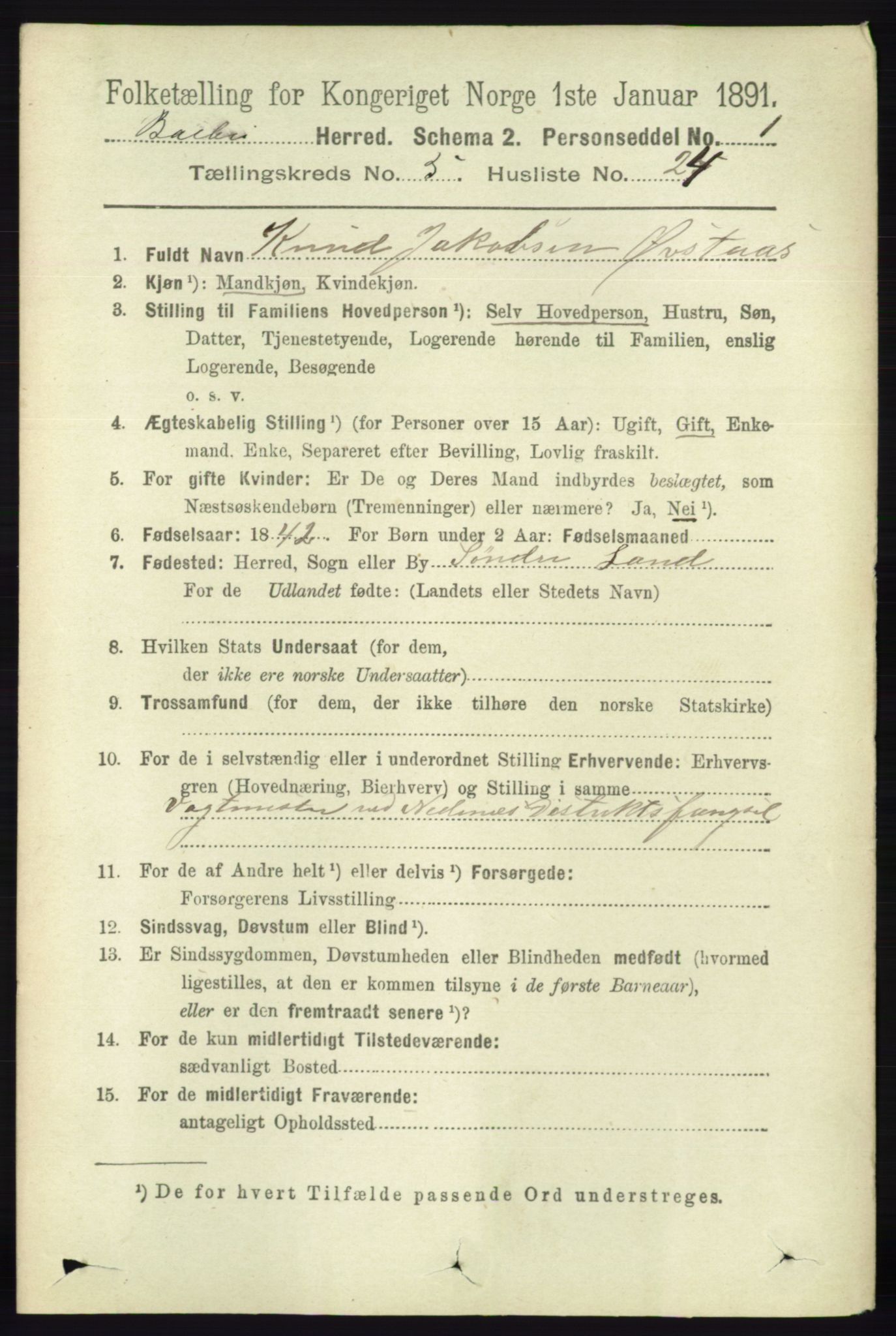 RA, 1891 census for 0990 Barbu, 1891, p. 3700