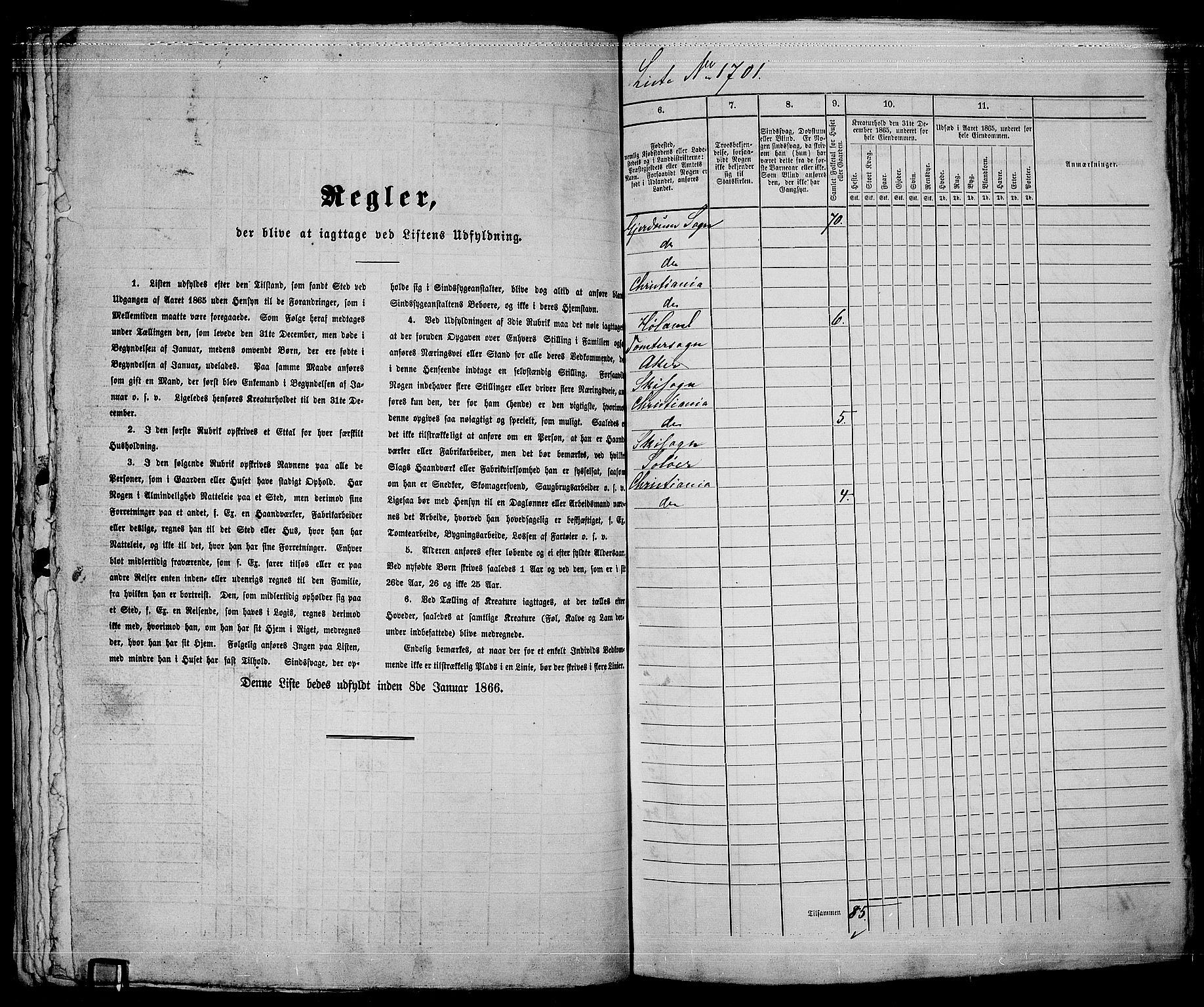 RA, 1865 census for Kristiania, 1865, p. 3843