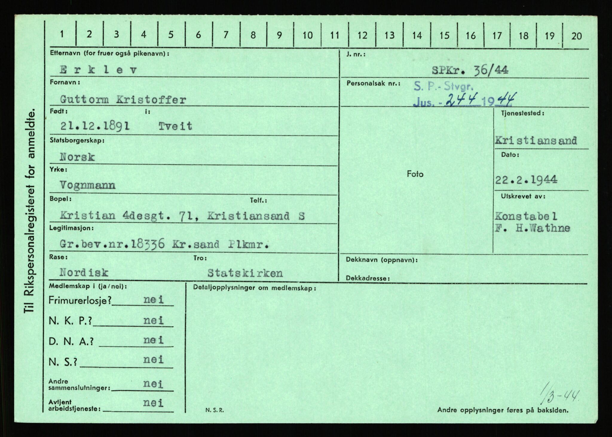 Statspolitiet - Hovedkontoret / Osloavdelingen, AV/RA-S-1329/C/Ca/L0004: Eid - funn av gjenstander	, 1943-1945, p. 2073