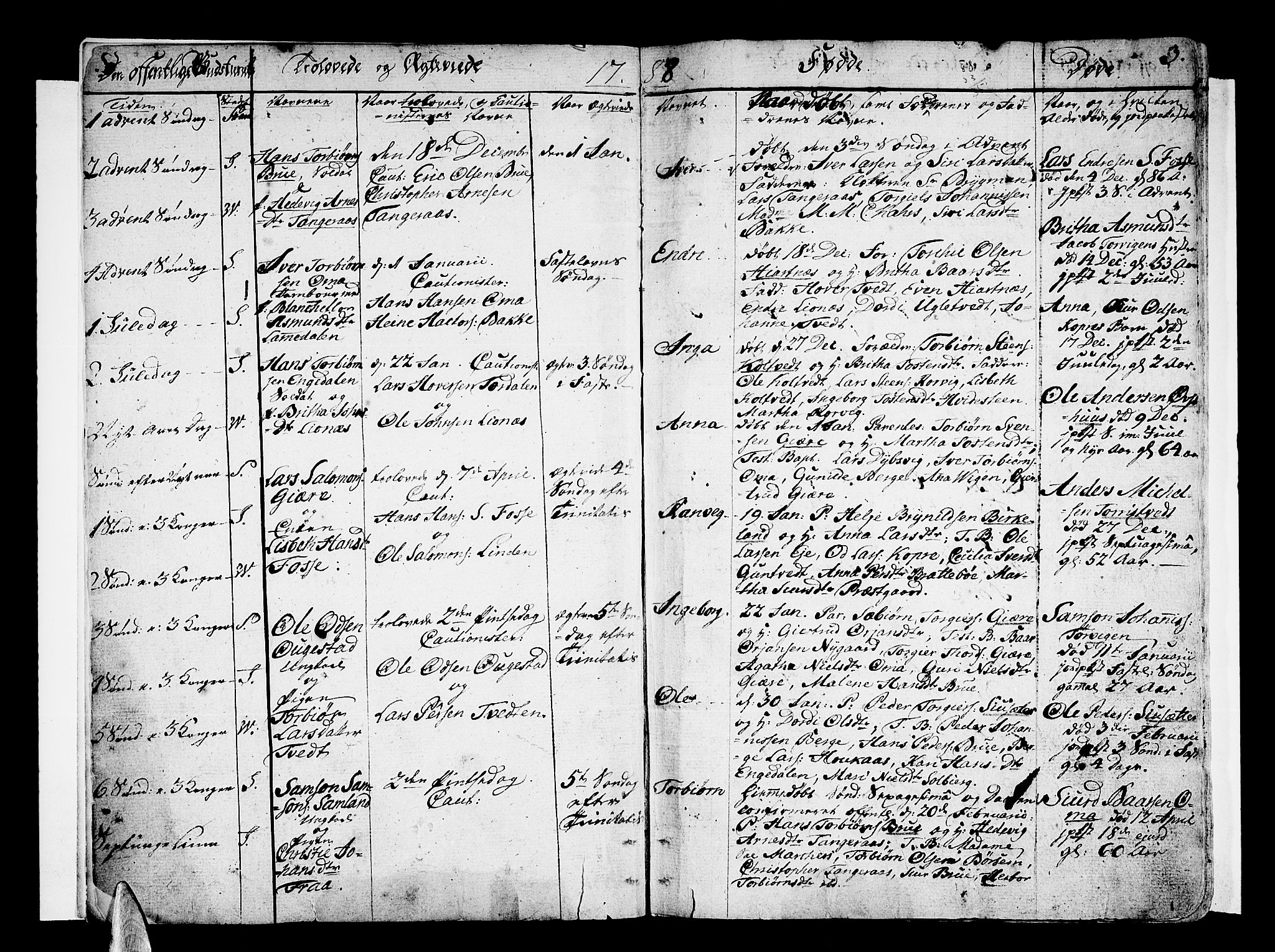 Strandebarm sokneprestembete, SAB/A-78401/H/Haa: Parish register (official) no. A 4, 1788-1817, p. 3