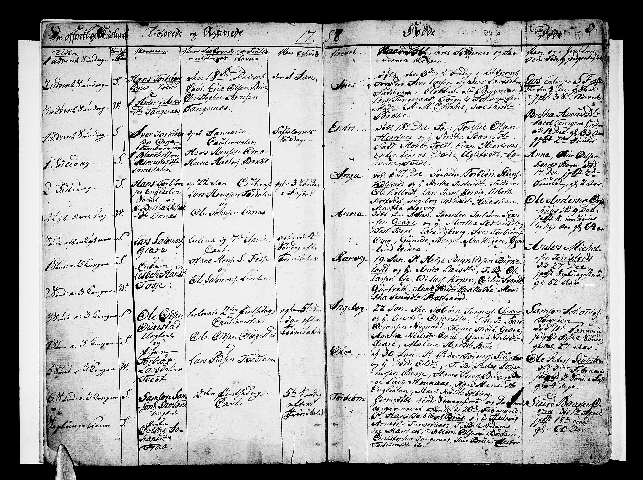 Strandebarm sokneprestembete, AV/SAB-A-78401/H/Haa: Parish register (official) no. A 4, 1788-1817, p. 3