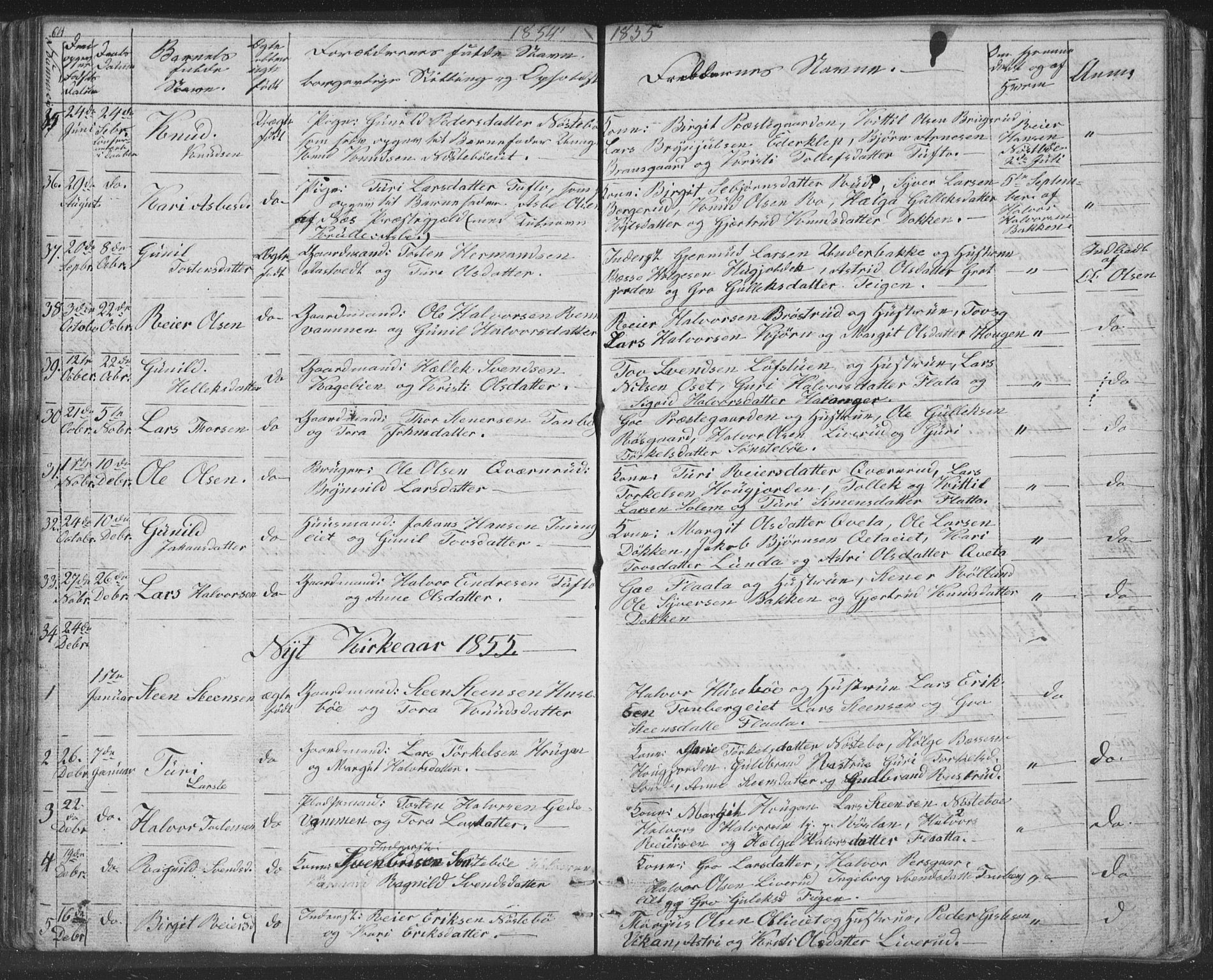Nore kirkebøker, AV/SAKO-A-238/F/Fc/L0002: Parish register (official) no. III 2, 1836-1861, p. 64