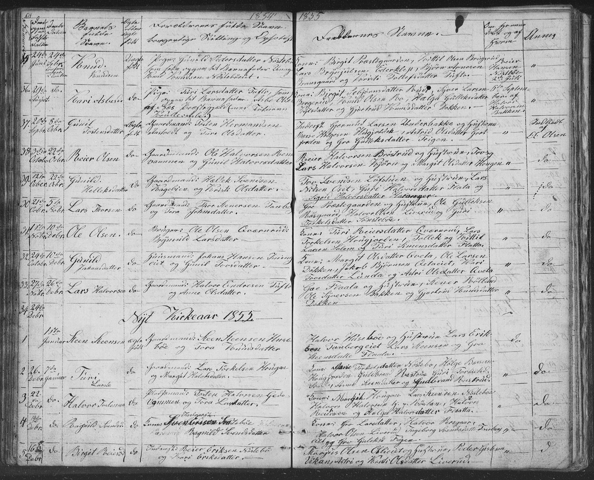 Nore kirkebøker, SAKO/A-238/F/Fc/L0002: Parish register (official) no. III 2, 1836-1861, p. 64