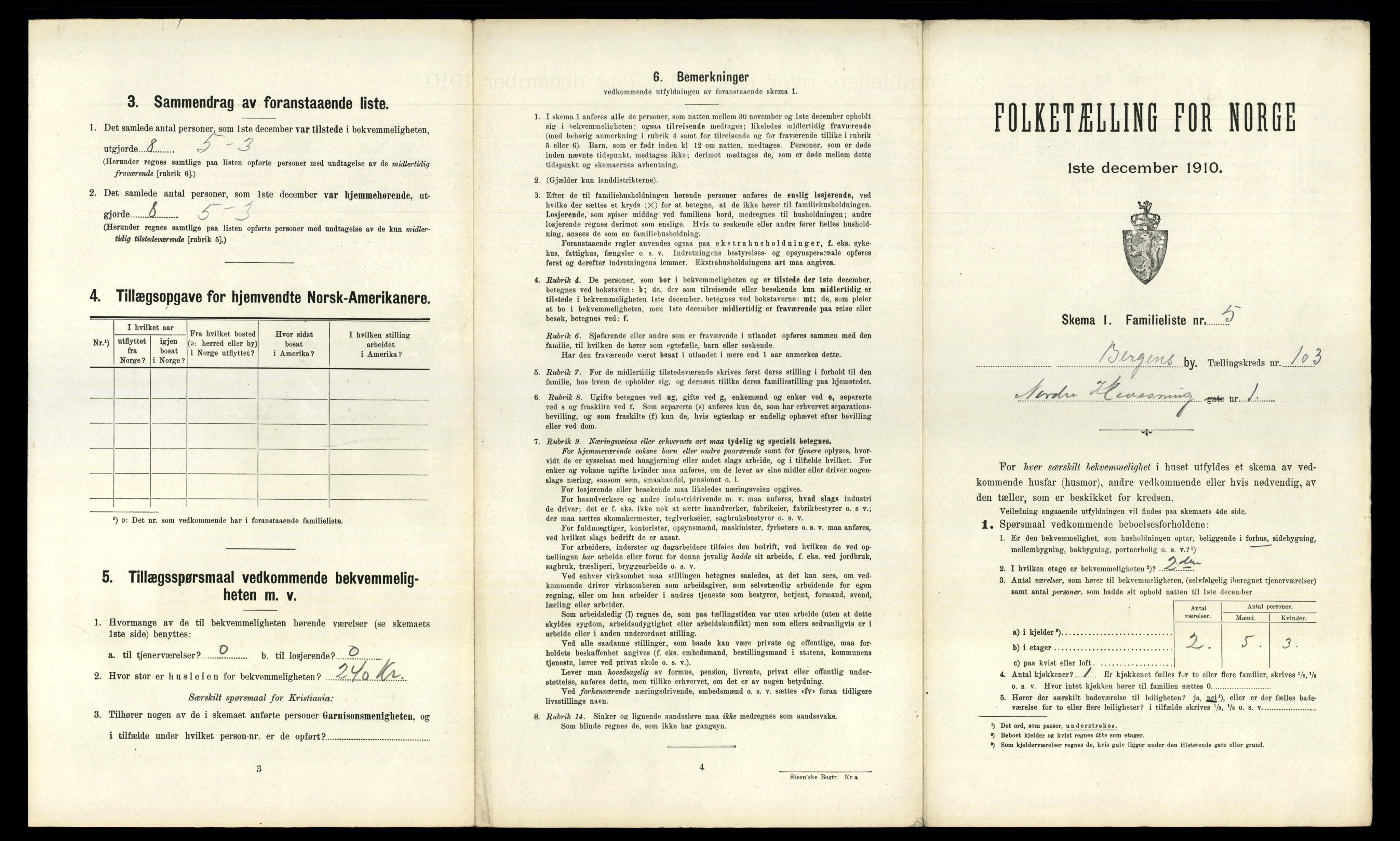 RA, 1910 census for Bergen, 1910, p. 35765