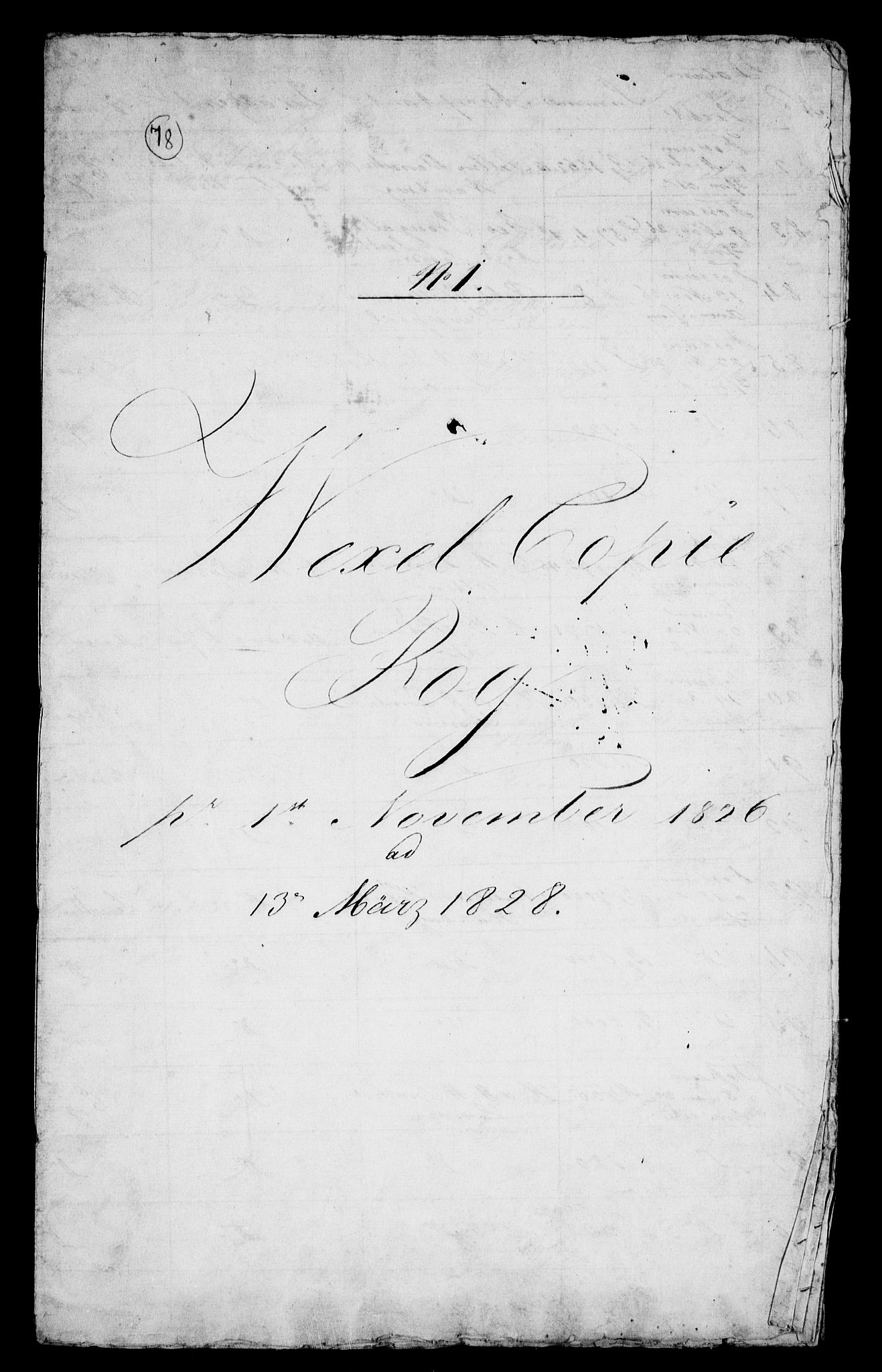 Modums Blaafarveværk, RA/PA-0157/G/Gd/Gda/L0188/0002: -- / Wechsel-Copie-Buch nr. 2, 1826-1830, p. 2