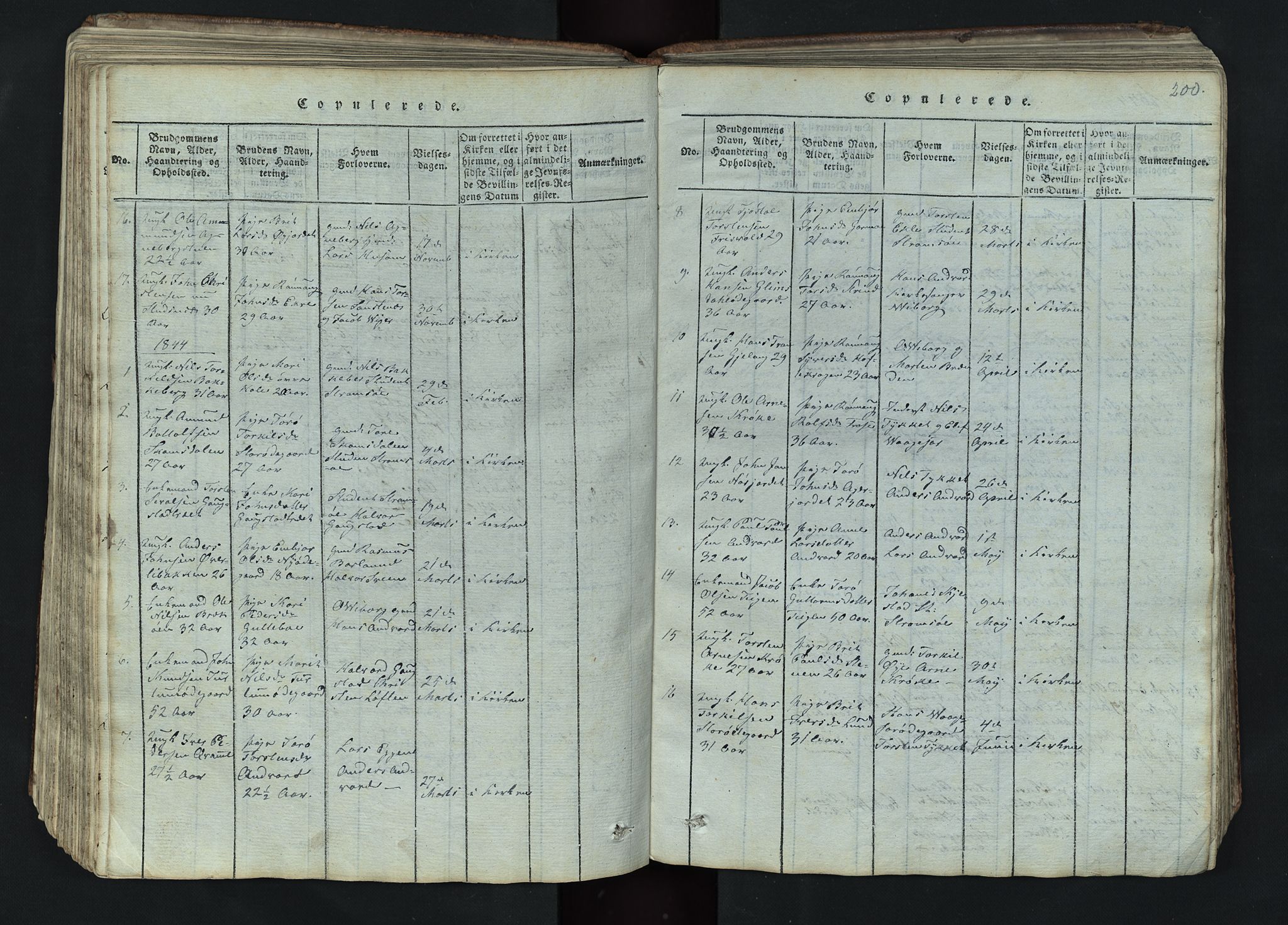 Lom prestekontor, SAH/PREST-070/L/L0002: Parish register (copy) no. 2, 1815-1844, p. 200