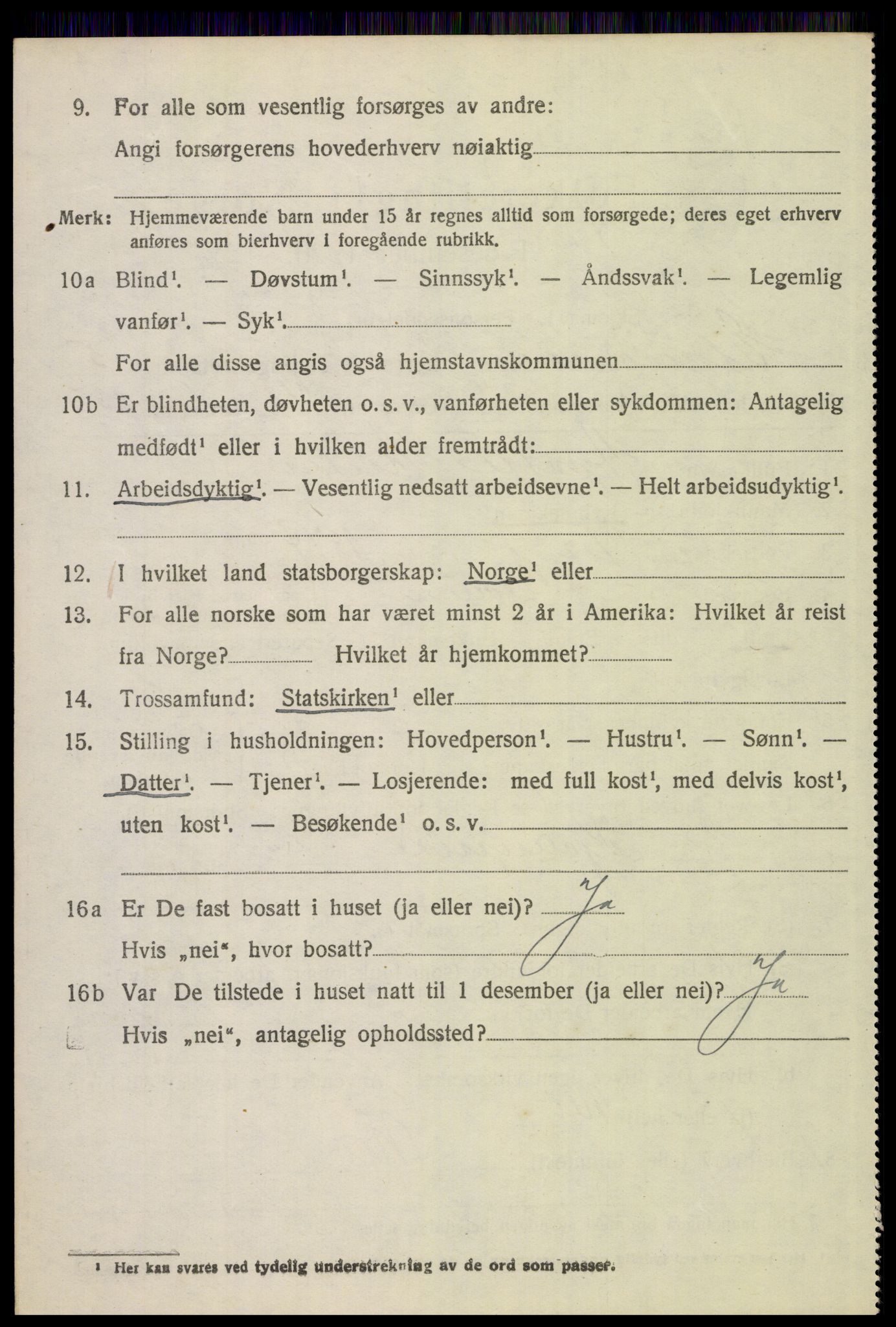 SAH, 1920 census for Elverum, 1920, p. 7715