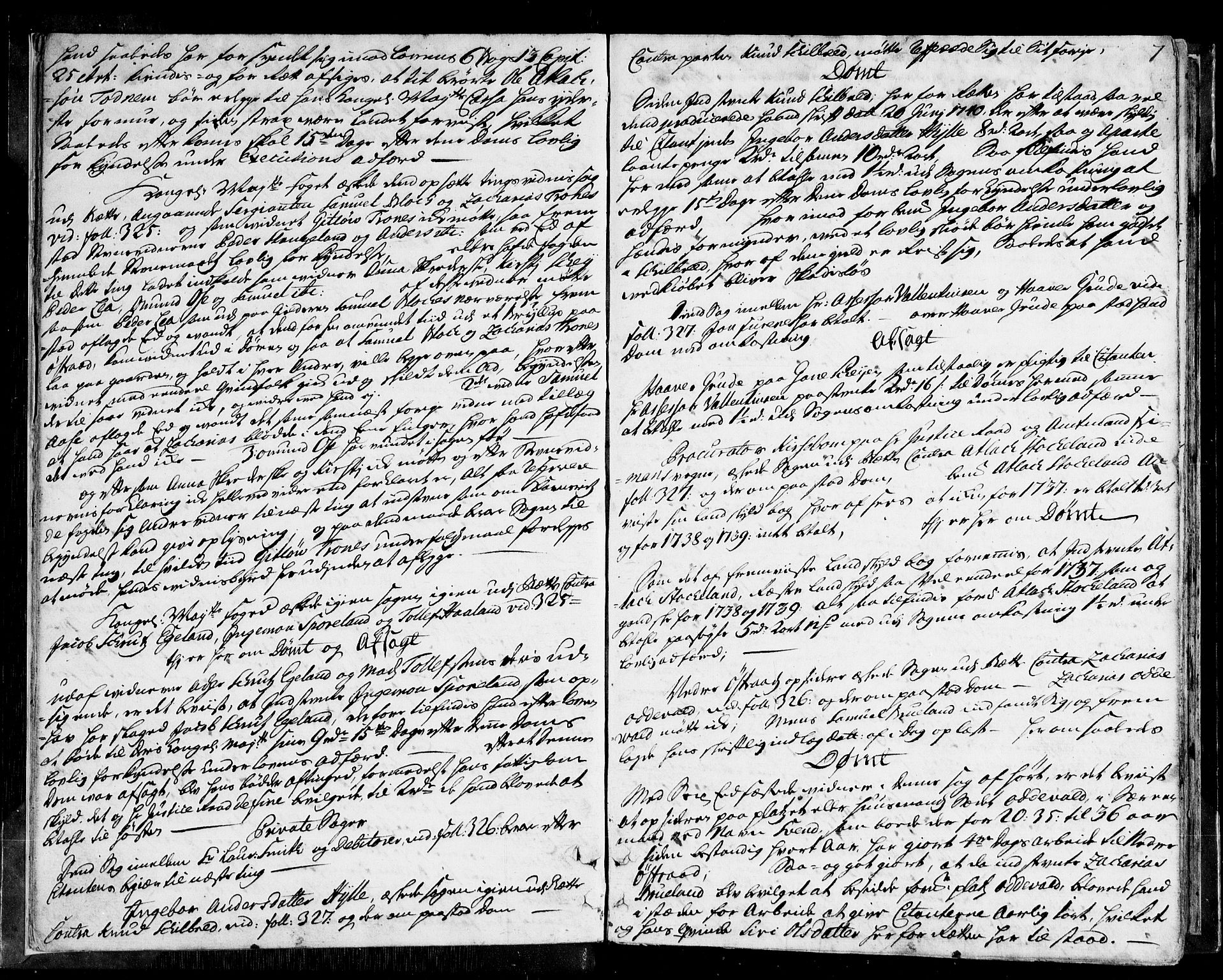 Jæren og Dalane sorenskriveri, AV/SAST-A-100306/3/30/30BA/L0079: TINGBOK, 1743-1746, p. 6b-7a