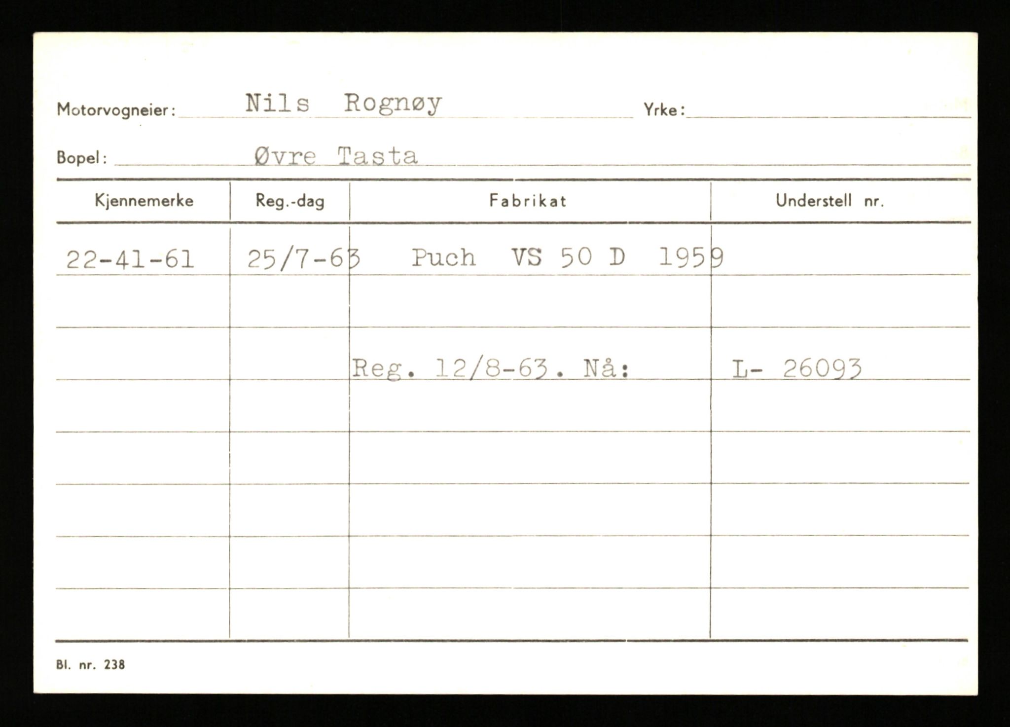 Stavanger trafikkstasjon, AV/SAST-A-101942/0/G/L0010: Registreringsnummer: 130000 - 239953, 1930-1971, p. 2787