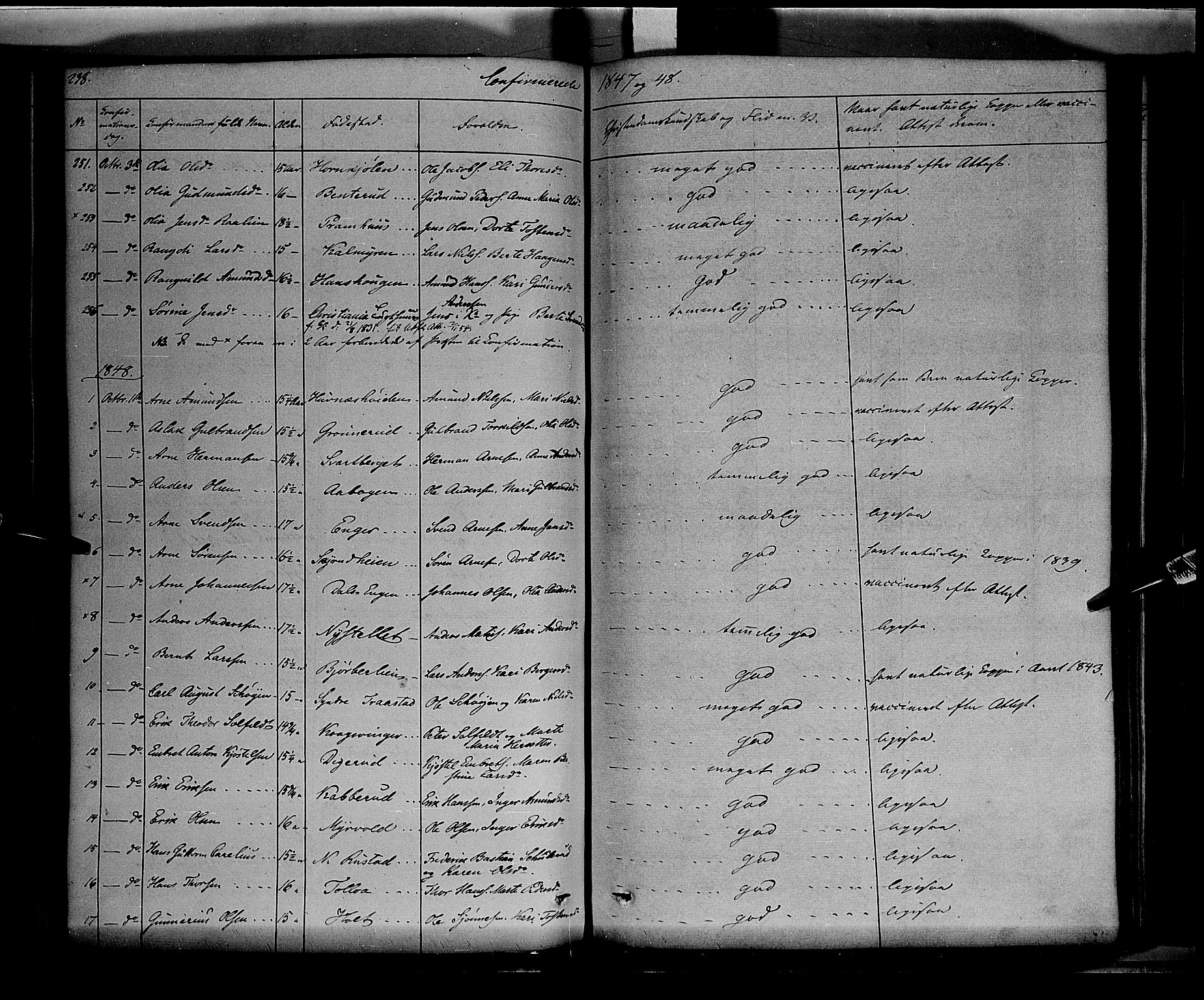 Vinger prestekontor, AV/SAH-PREST-024/H/Ha/Haa/L0009: Parish register (official) no. 9, 1847-1855, p. 238