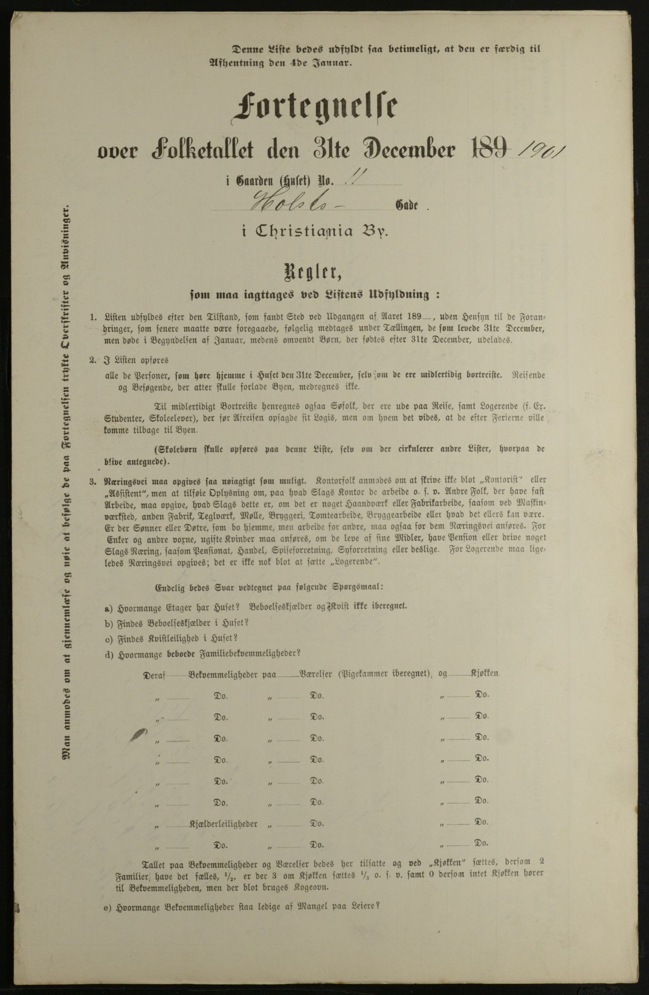 OBA, Municipal Census 1901 for Kristiania, 1901, p. 6487