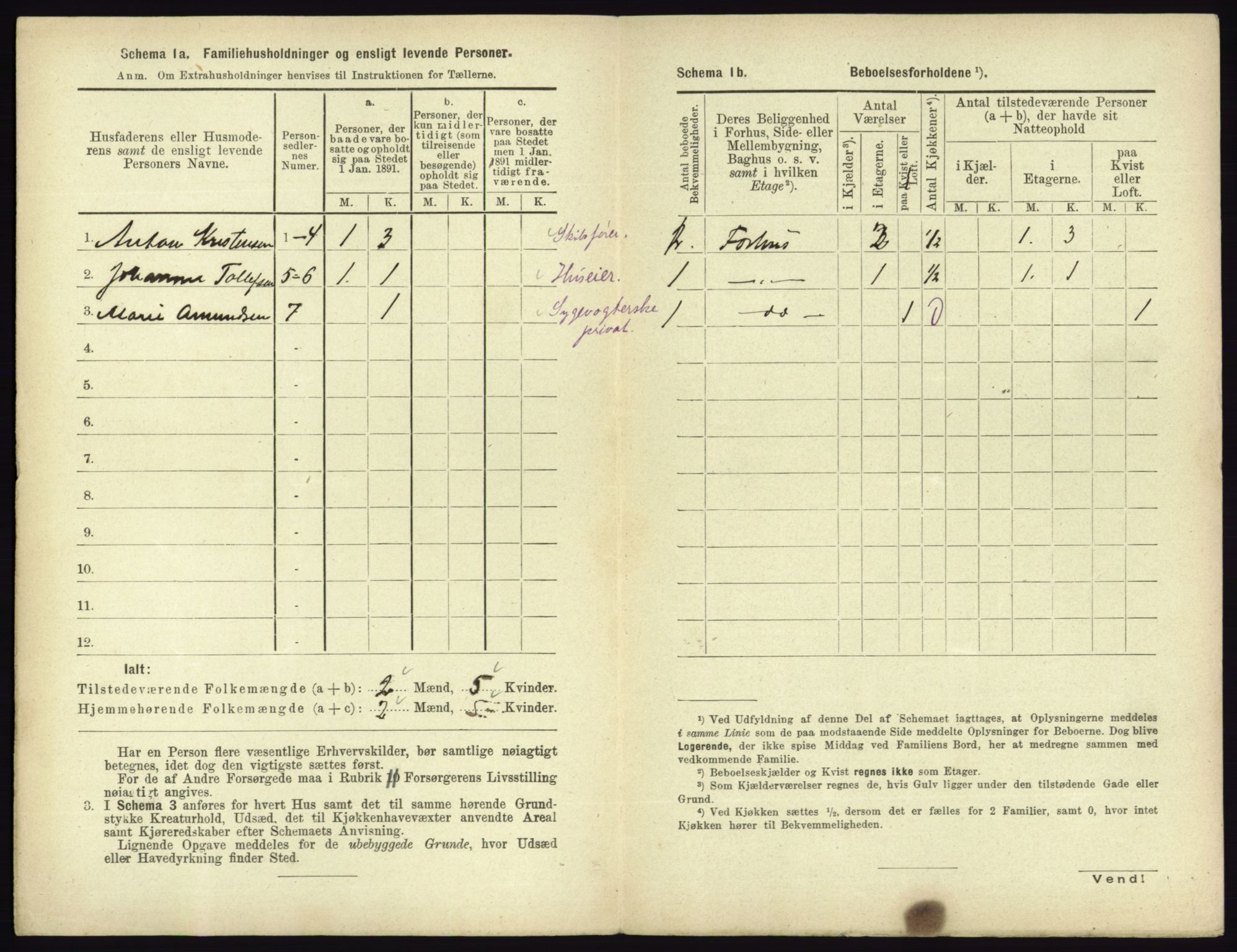 RA, 1891 census for 0703 Horten, 1891, p. 390