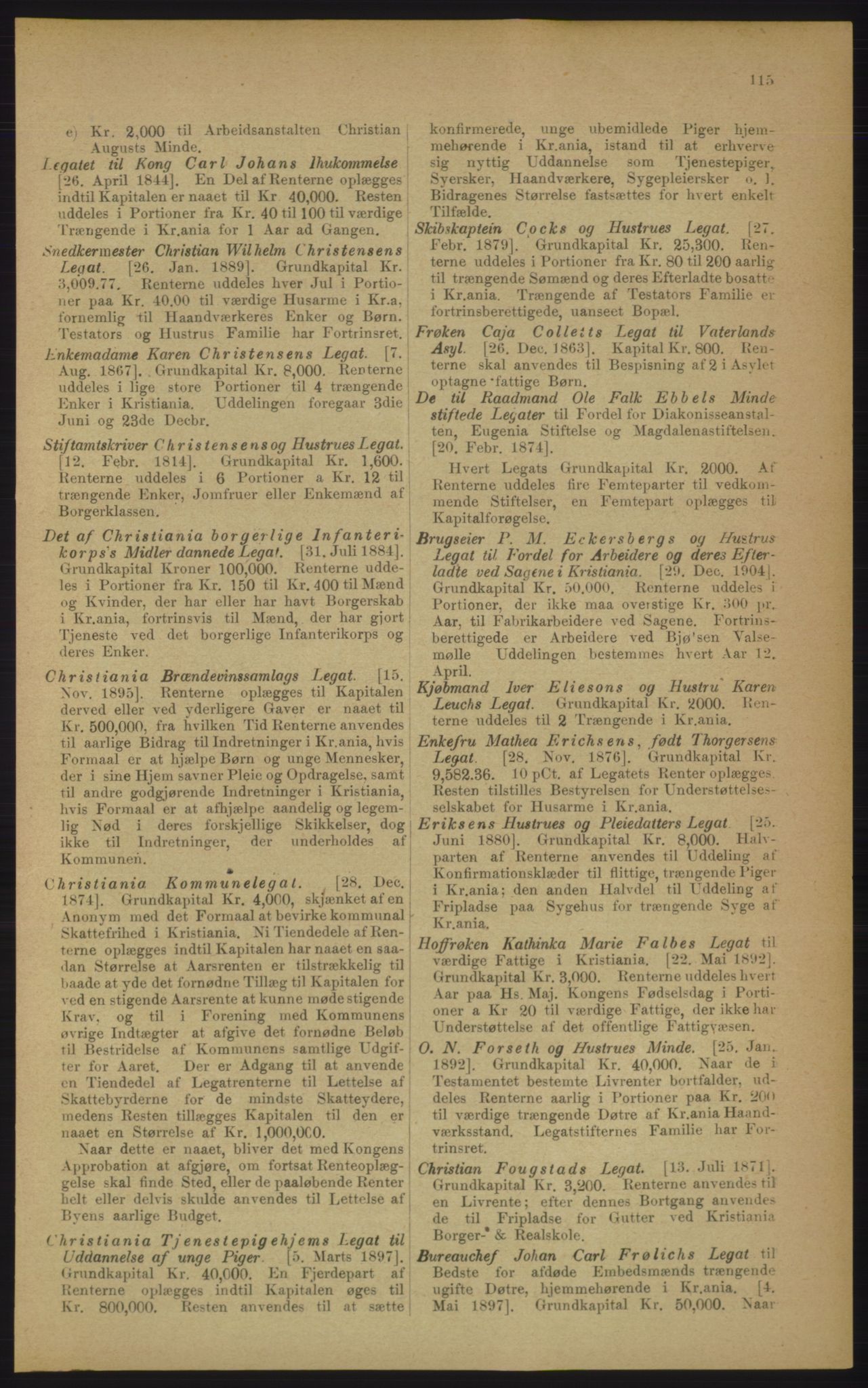 Kristiania/Oslo adressebok, PUBL/-, 1906, p. 115