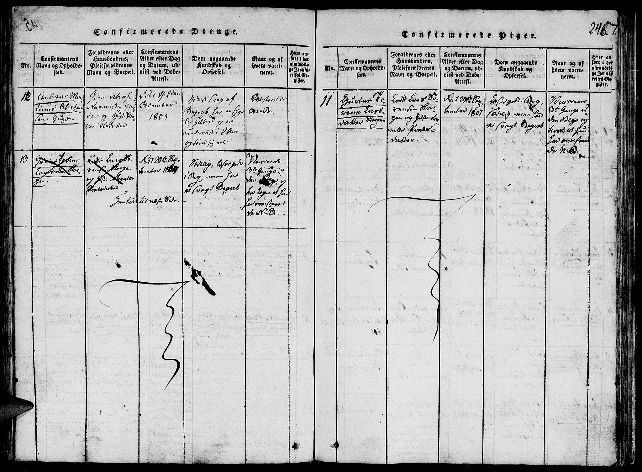 Ministerialprotokoller, klokkerbøker og fødselsregistre - Møre og Romsdal, SAT/A-1454/507/L0069: Parish register (official) no. 507A04, 1816-1841, p. 246