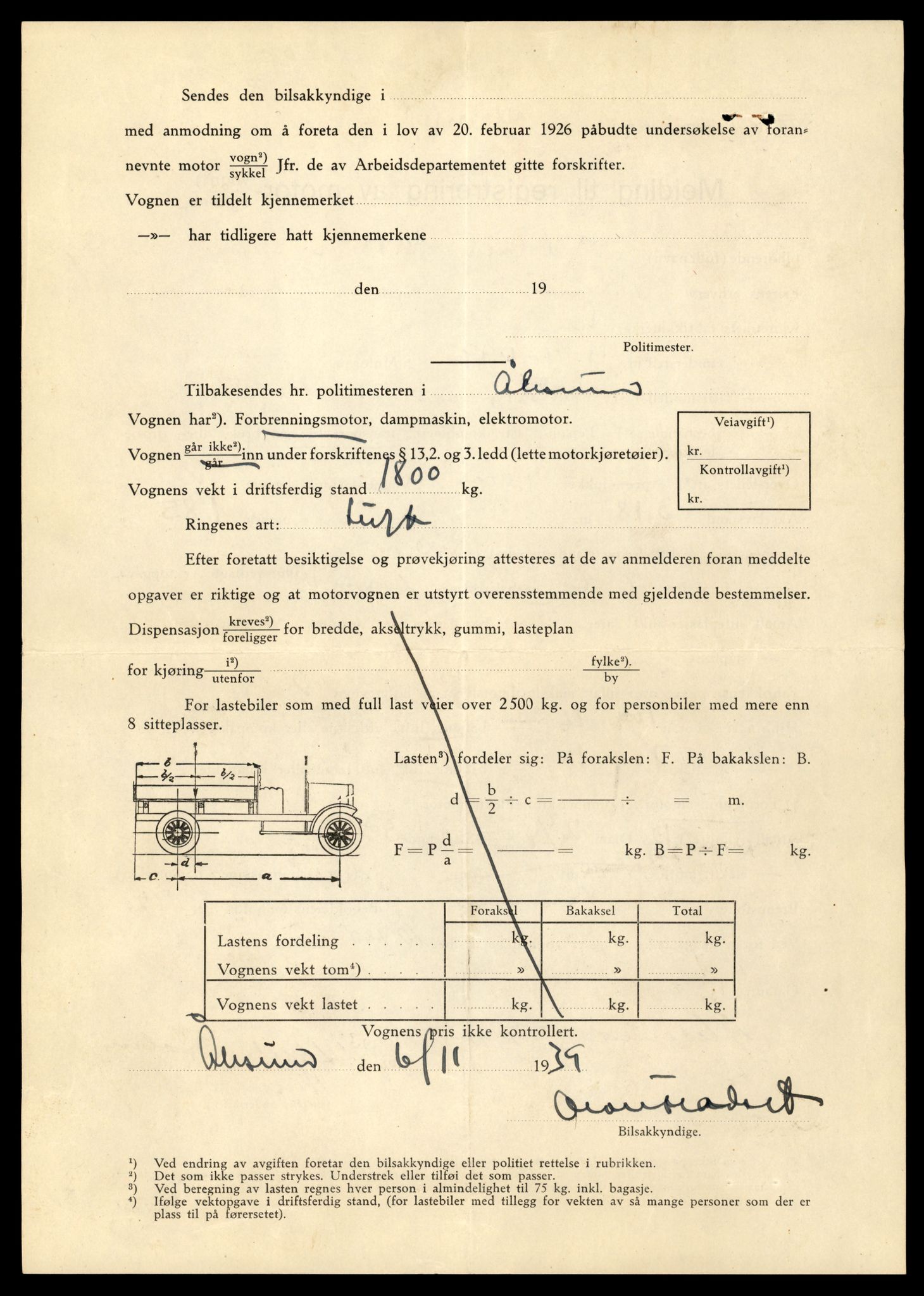 Møre og Romsdal vegkontor - Ålesund trafikkstasjon, SAT/A-4099/F/Fe/L0001: Registreringskort for kjøretøy T 3 - T 127, 1927-1998, p. 312