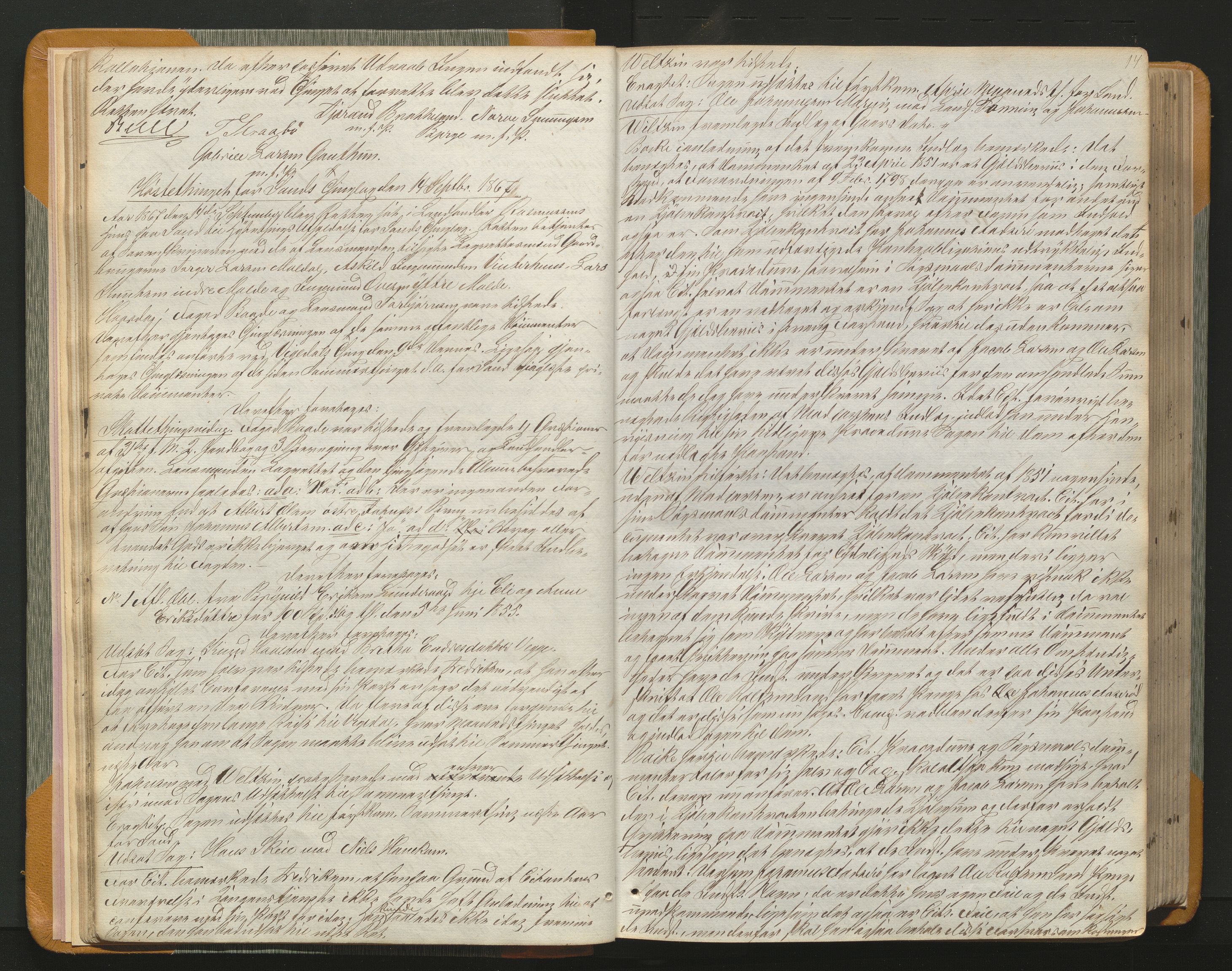 Ryfylke tingrett, AV/SAST-A-100055/001/I/IB/IB0/L0011: Tingbok, Ryfylke, 1867-1879, p. 13b-14a