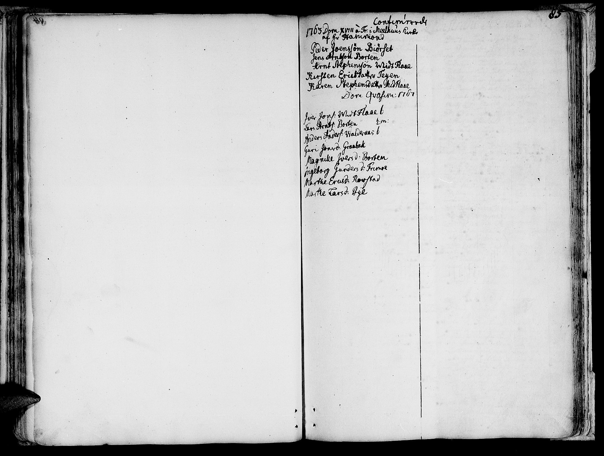 Ministerialprotokoller, klokkerbøker og fødselsregistre - Sør-Trøndelag, SAT/A-1456/691/L1057: Parish register (official) no. 691A01 /1, 1740-1767, p. 85