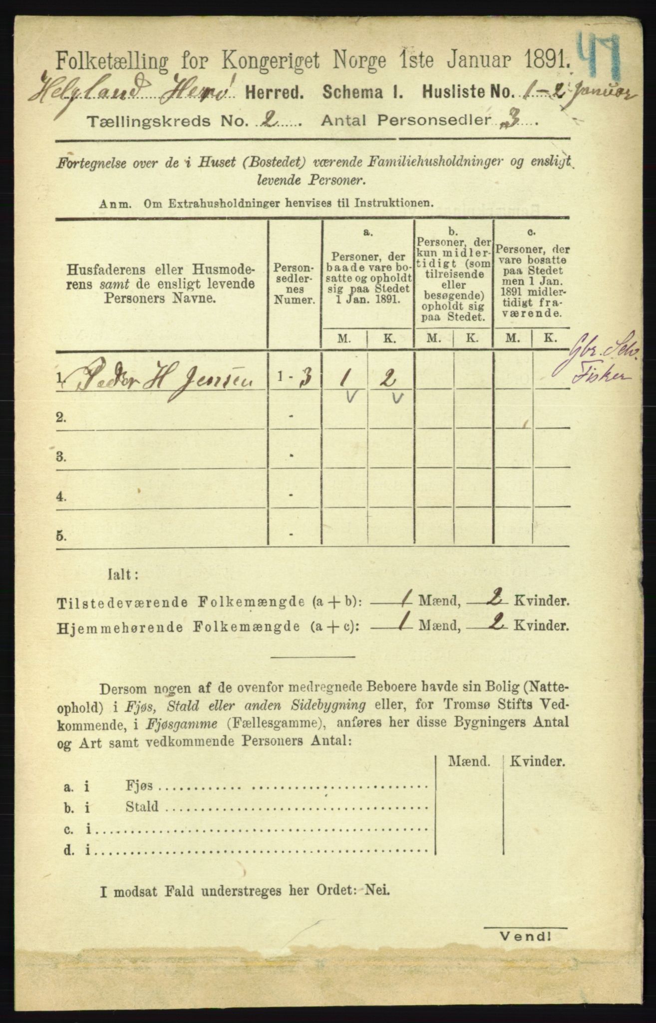 RA, 1891 census for 1818 Herøy, 1891, p. 199