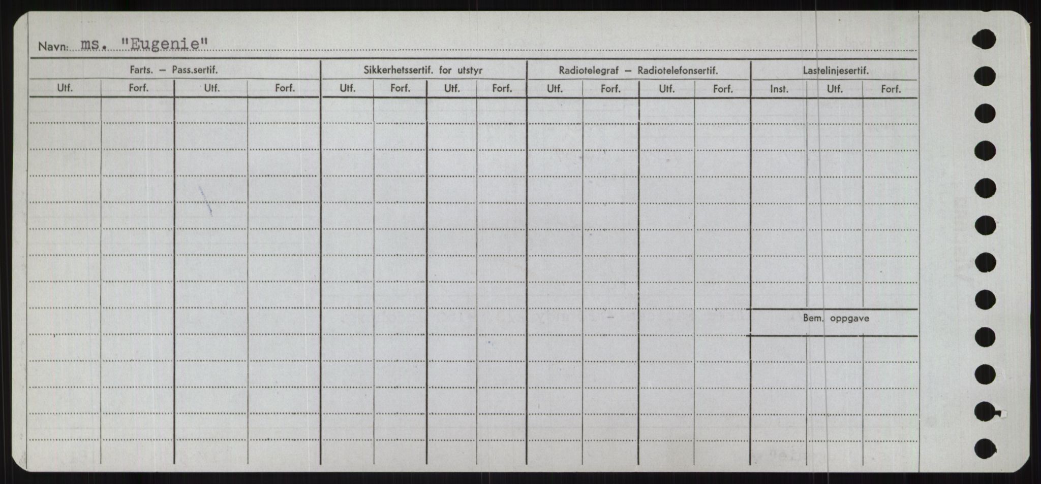 Sjøfartsdirektoratet med forløpere, Skipsmålingen, RA/S-1627/H/Ha/L0002/0001: Fartøy, Eik-Hill / Fartøy, Eik-F, p. 242