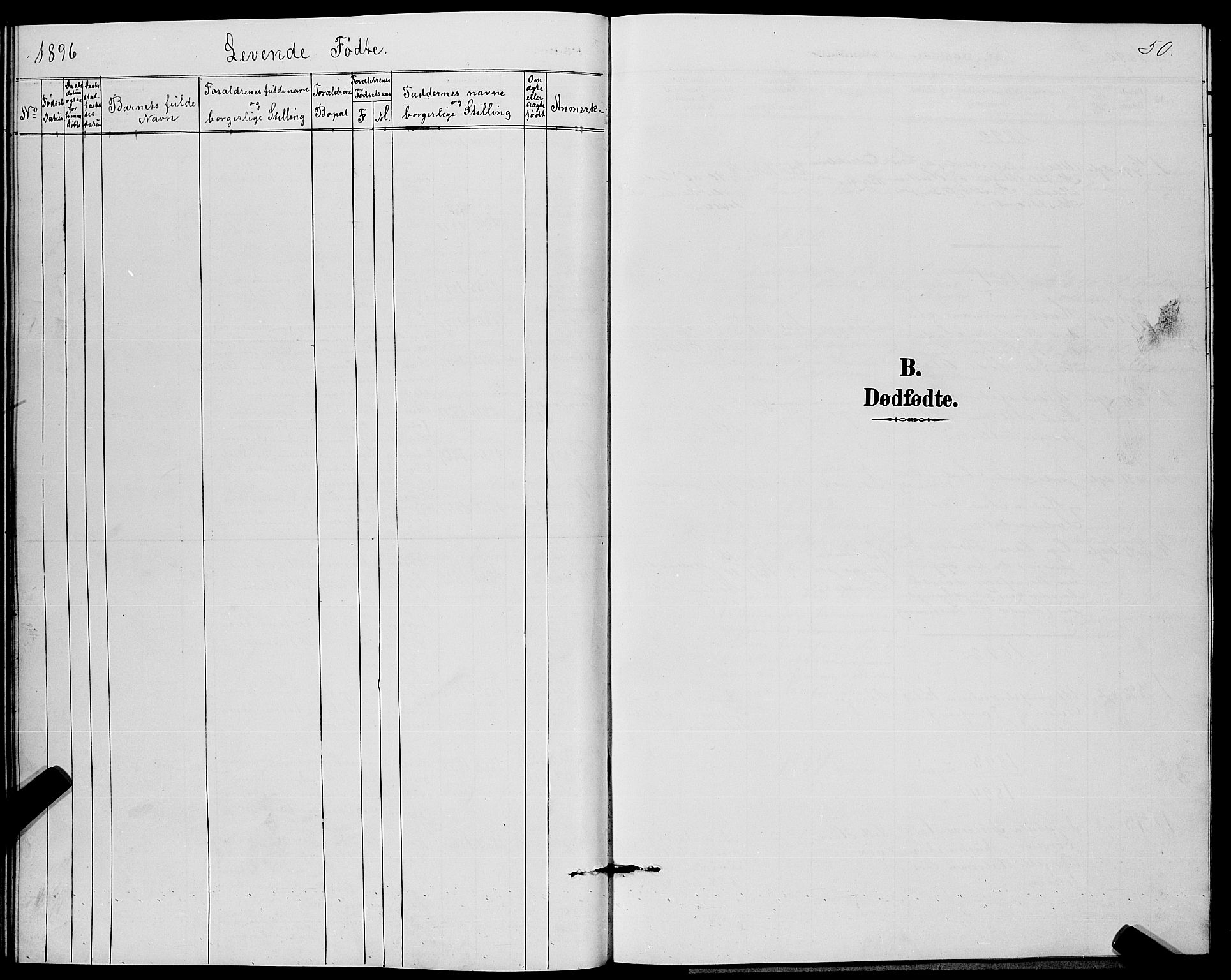 Strømm kirkebøker, SAKO/A-322/G/Ga/L0003: Parish register (copy) no. I 3, 1889-1896, p. 50