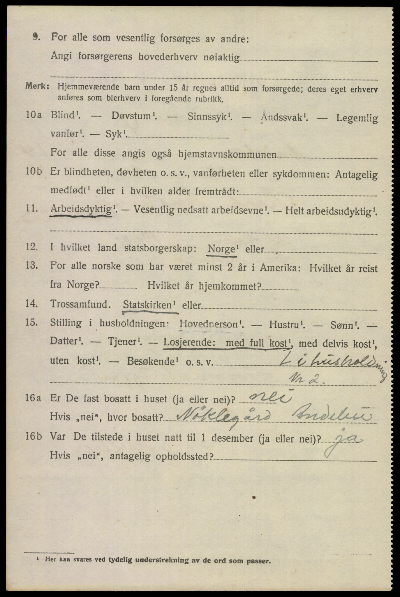 SAKO, 1920 census for Andebu, 1920, p. 5329