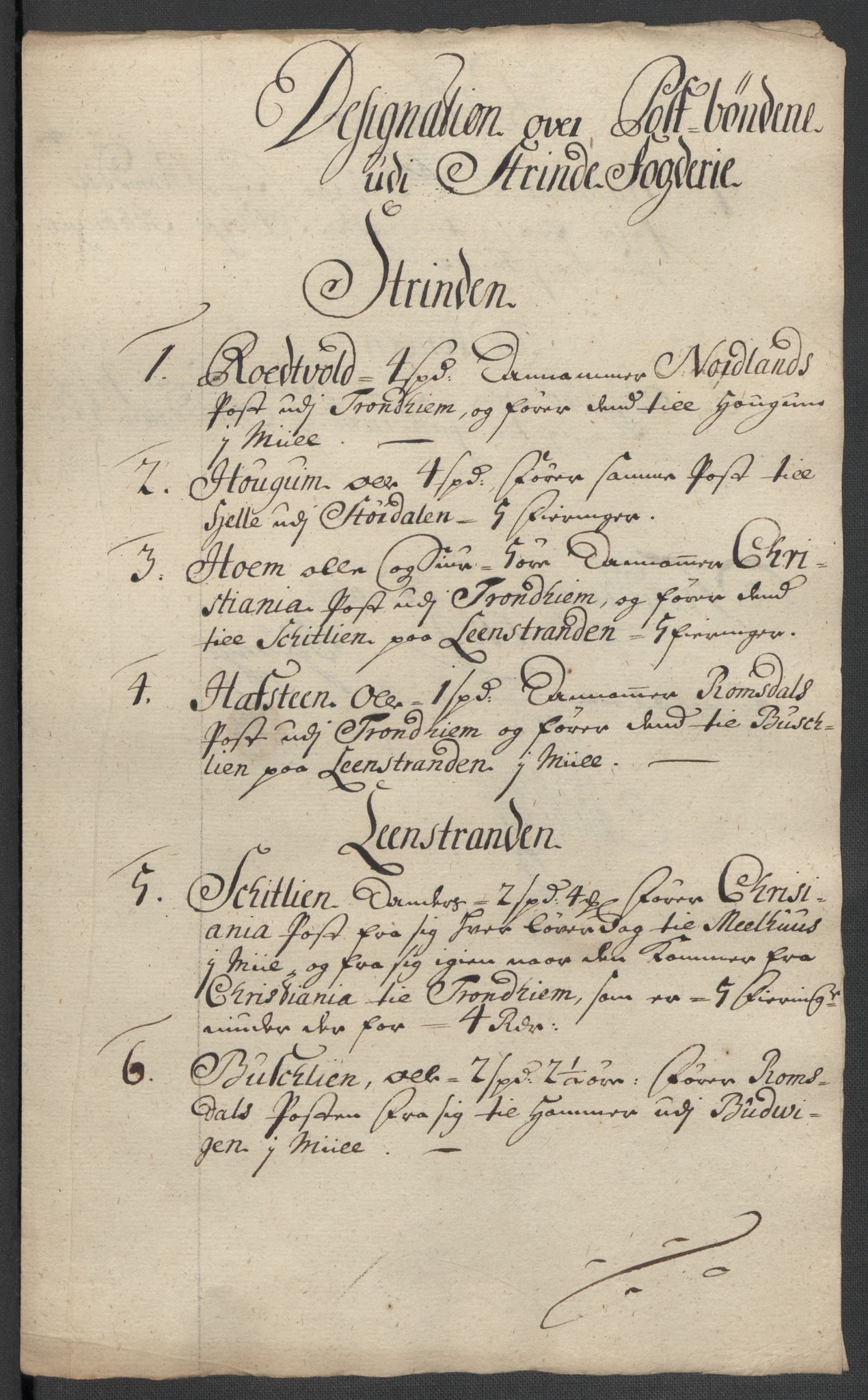 Rentekammeret inntil 1814, Reviderte regnskaper, Fogderegnskap, AV/RA-EA-4092/R61/L4111: Fogderegnskap Strinda og Selbu, 1709-1710, p. 177