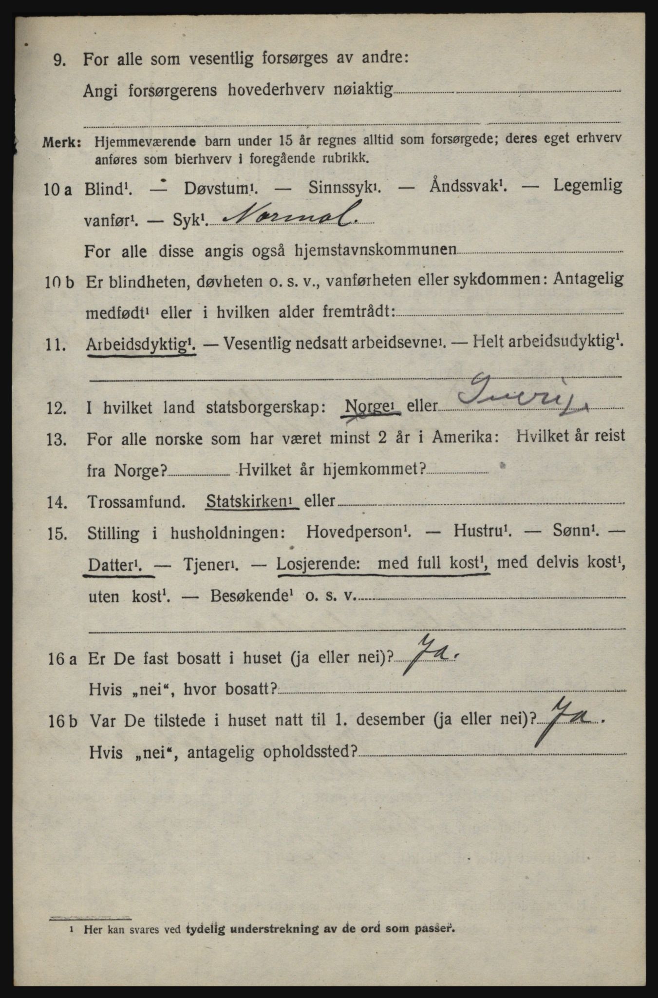SAO, 1920 census for Berg, 1920, p. 9686