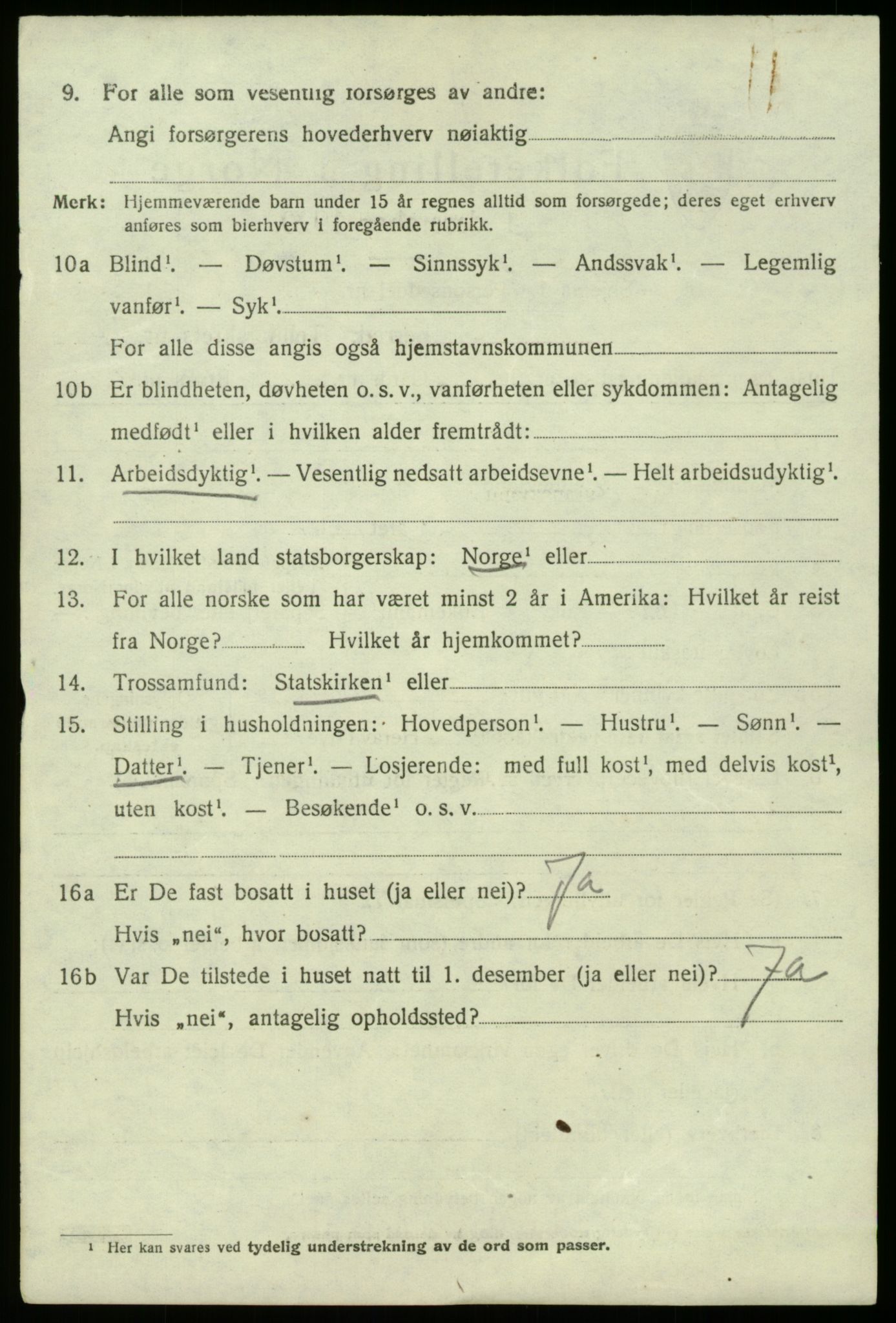 SAB, 1920 census for Fana, 1920, p. 16596