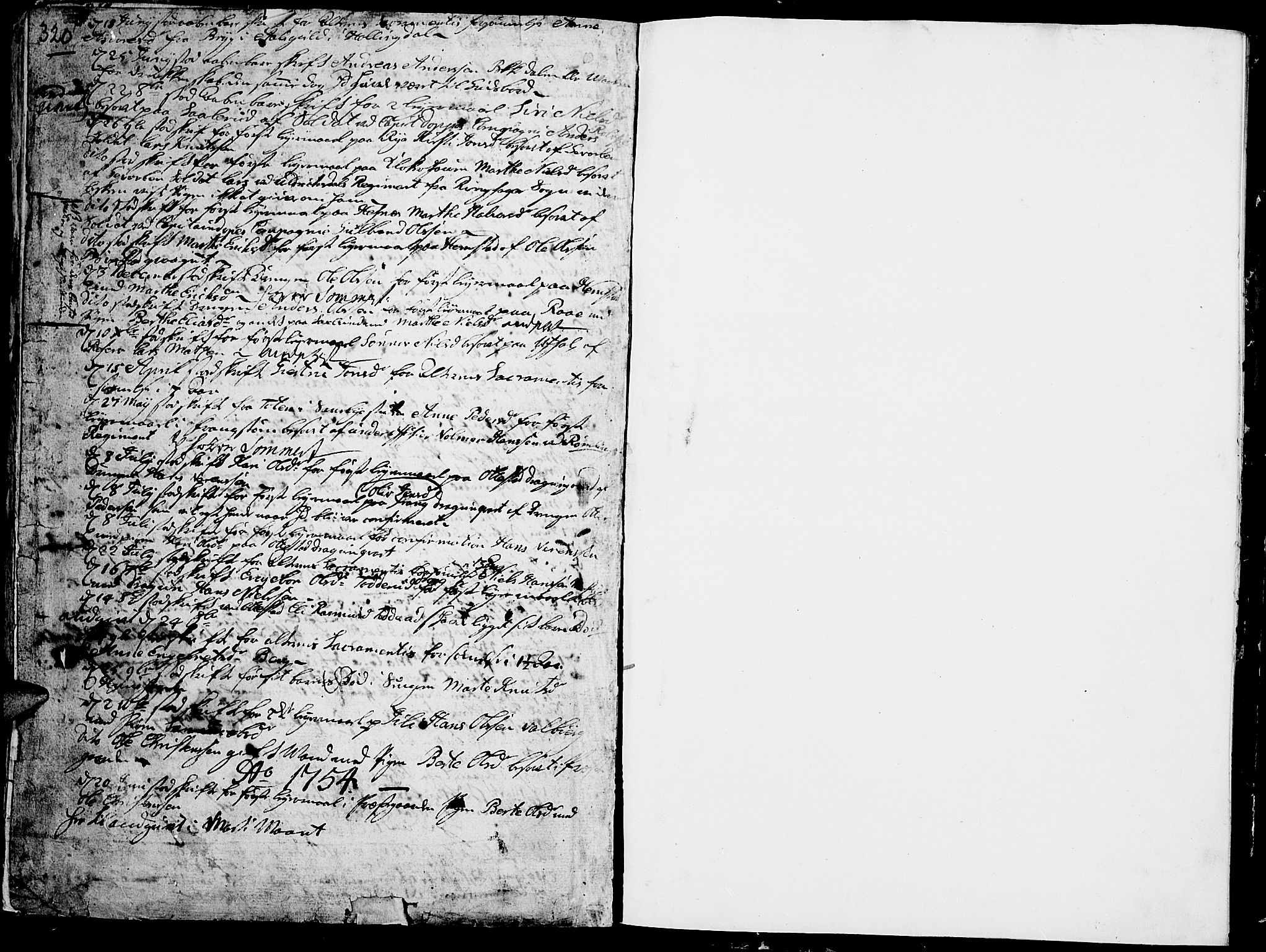 Stange prestekontor, SAH/PREST-002/K/L0004: Parish register (official) no. 4, 1735-1754, p. 320-321