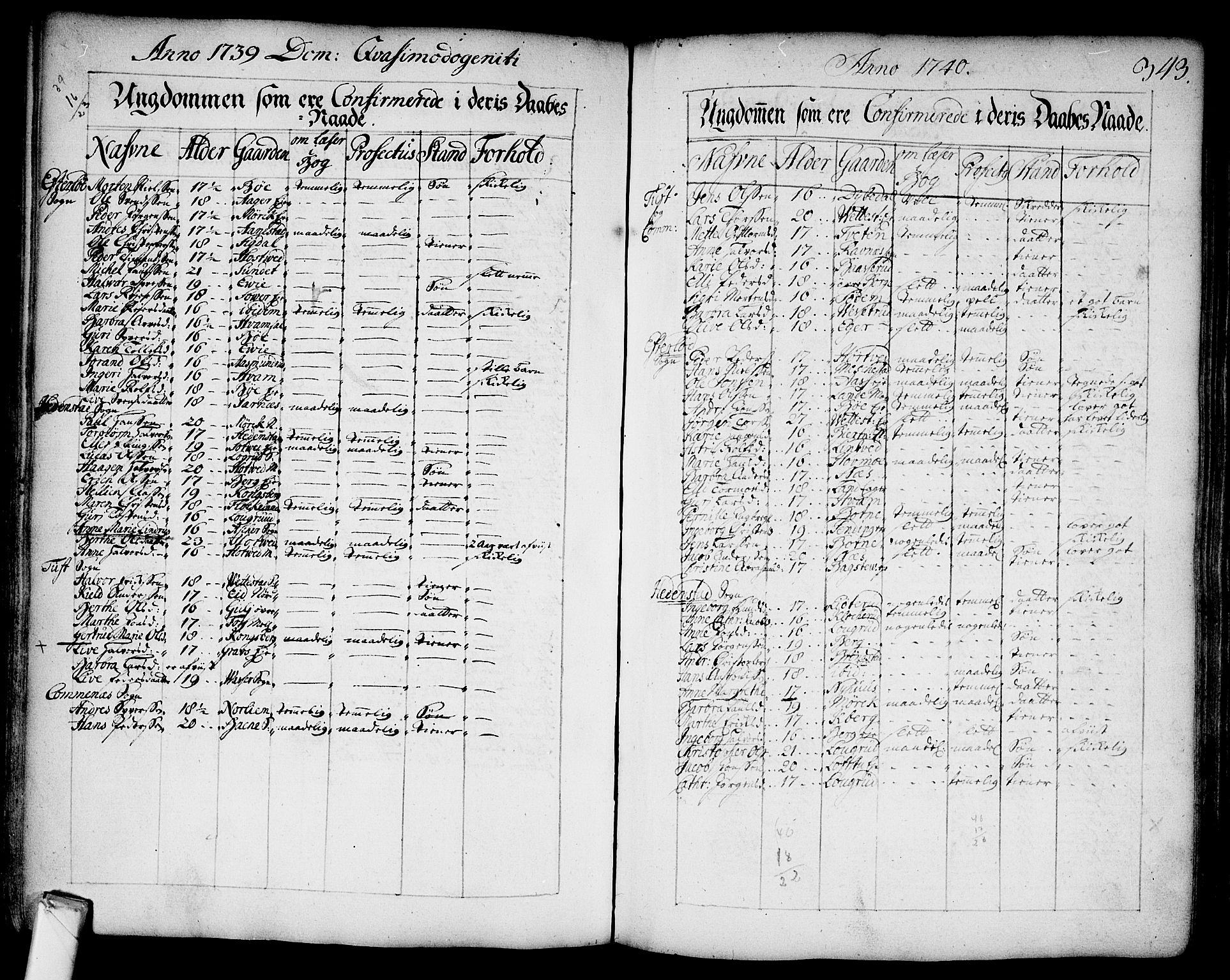 Sandsvær kirkebøker, AV/SAKO-A-244/F/Fa/L0002a: Parish register (official) no. I 2, 1725-1809, p. 343