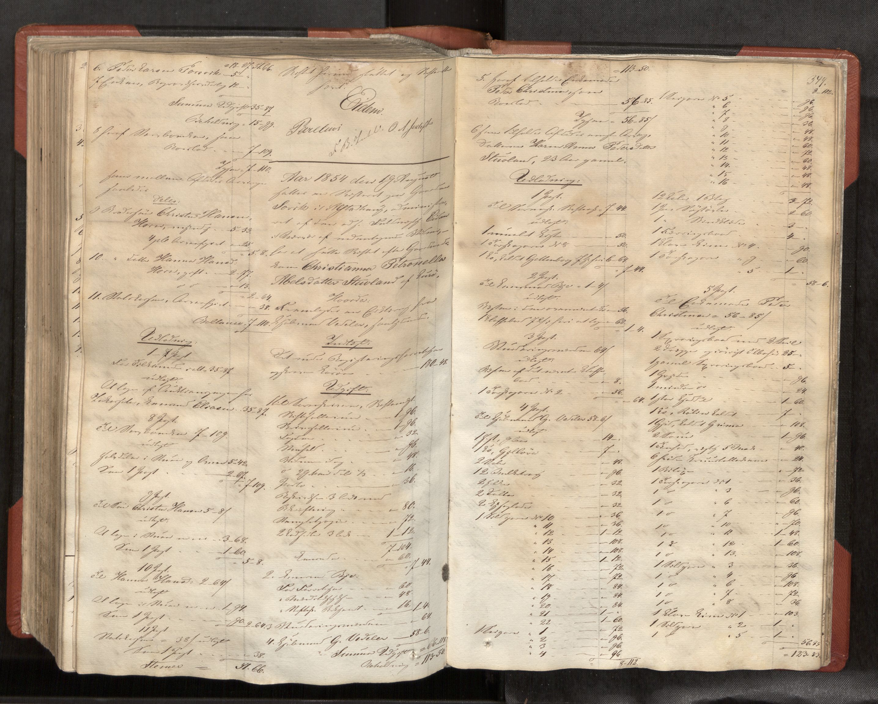 Helgeland sorenskriveri, AV/SAT-A-0004/3/3A/L0105: Skifteprotokoll 50, 1847-1857, p. 349