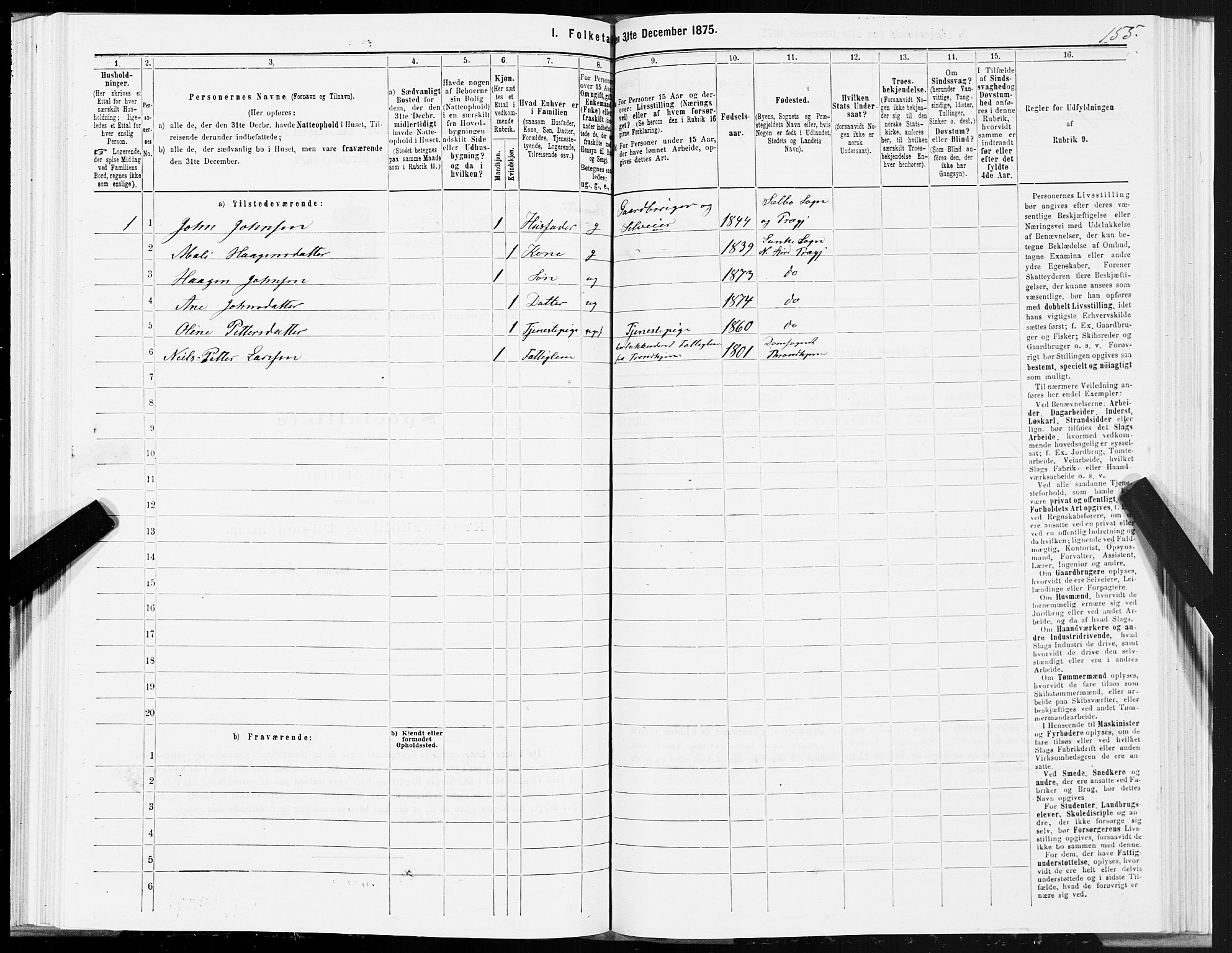 SAT, 1875 census for 1714P Nedre Stjørdal, 1875, p. 9155