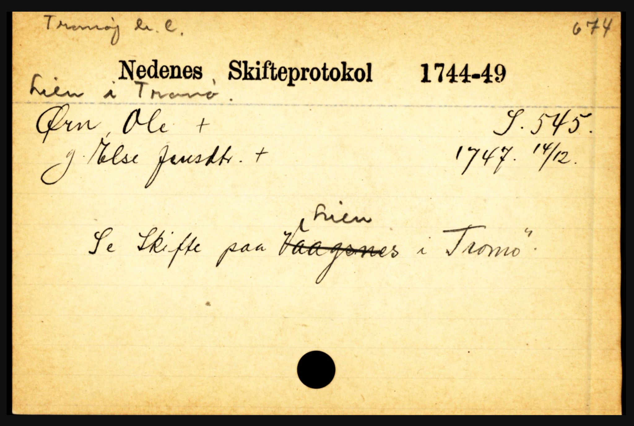 Nedenes sorenskriveri før 1824, AV/SAK-1221-0007/H, p. 33853