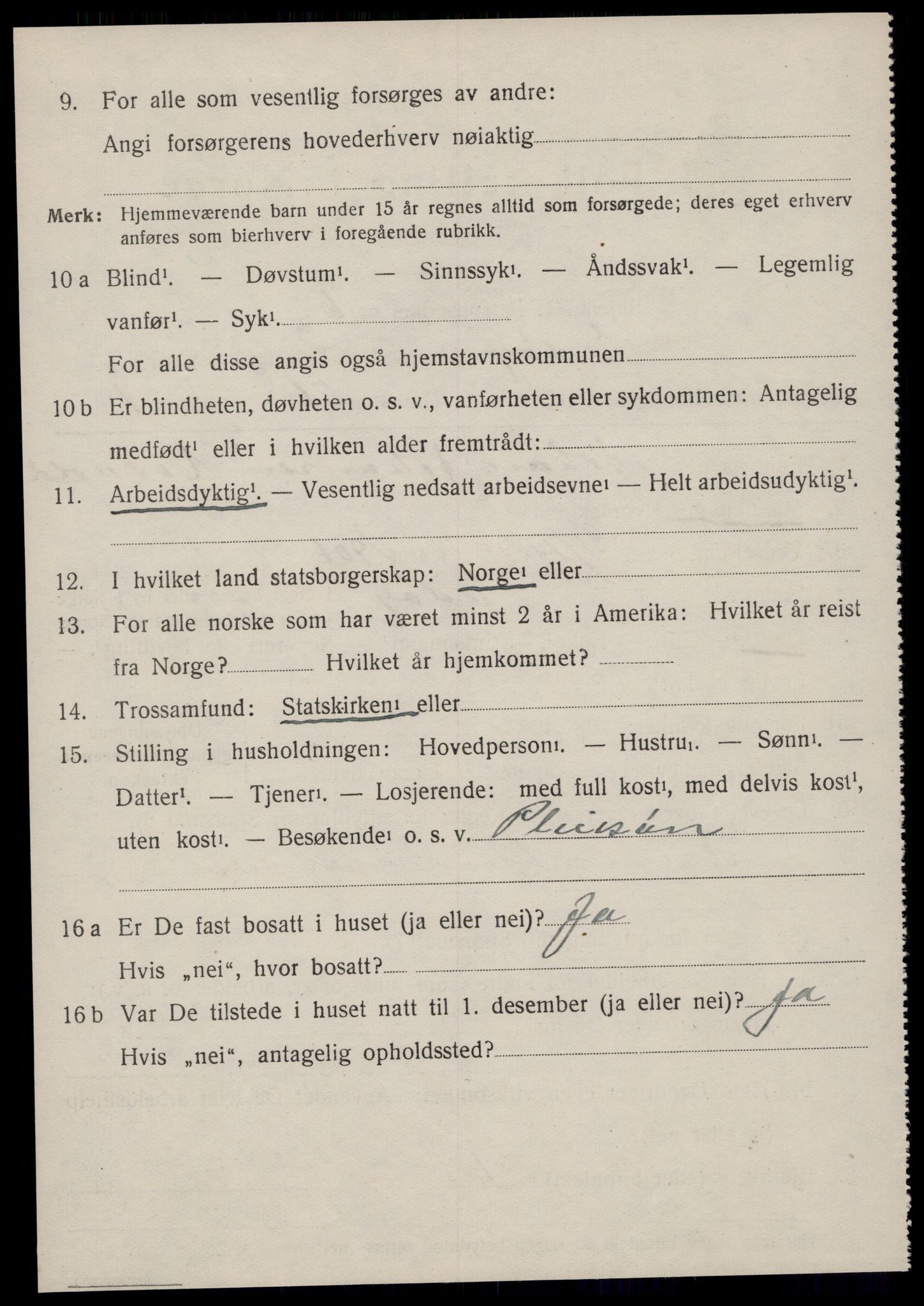 SAT, 1920 census for Edøy, 1920, p. 2209