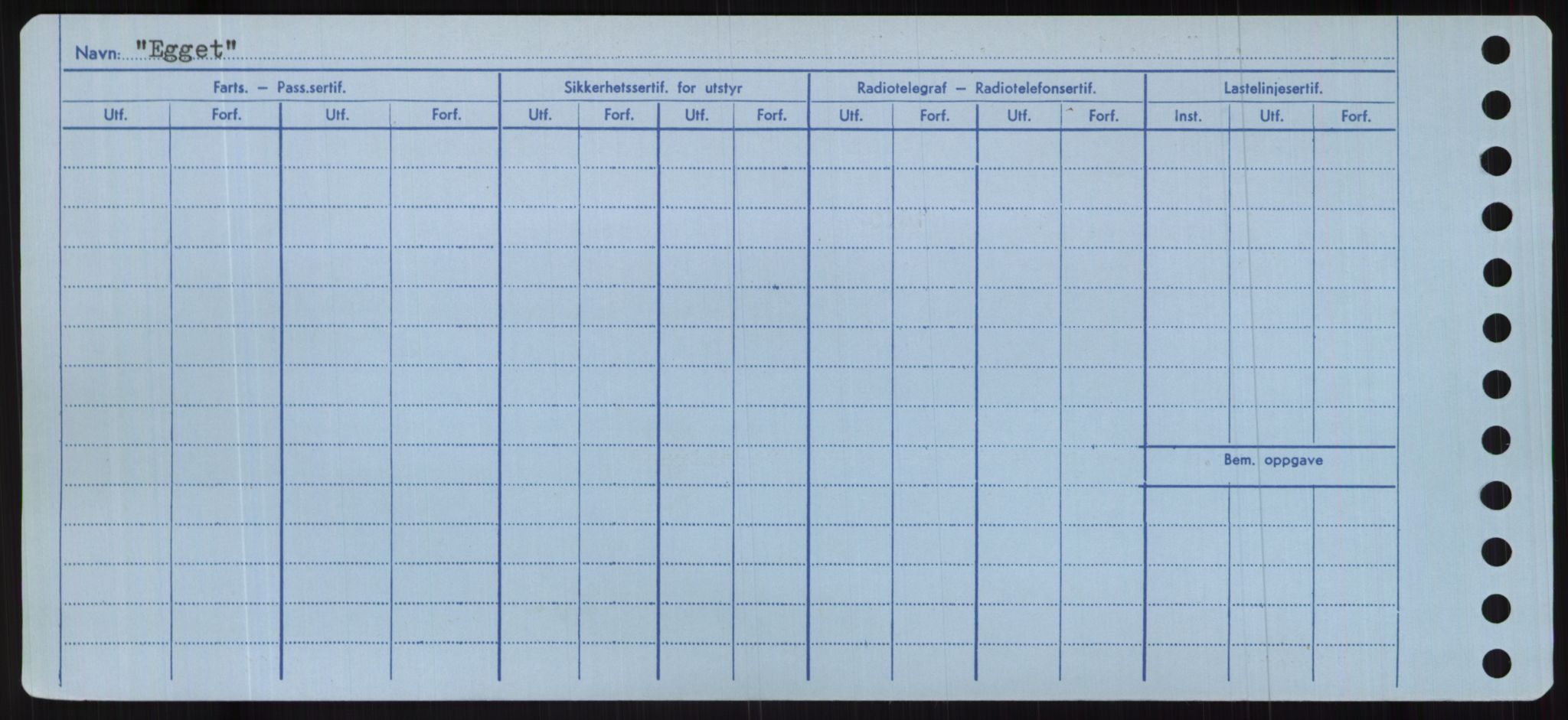 Sjøfartsdirektoratet med forløpere, Skipsmålingen, RA/S-1627/H/Hc/L0001: Lektere, A-Y, p. 112