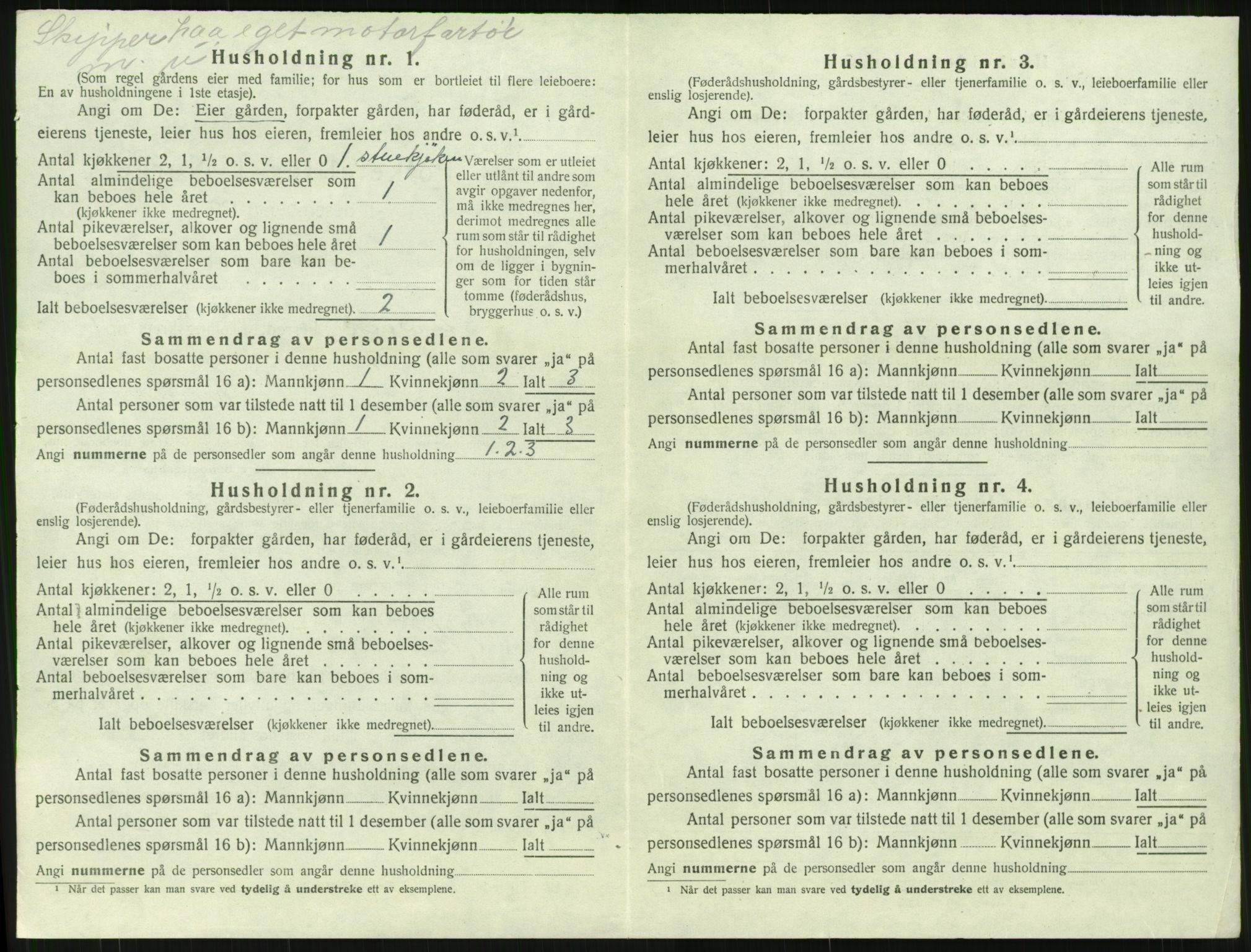 SAT, 1920 census for Stangvik, 1920, p. 627