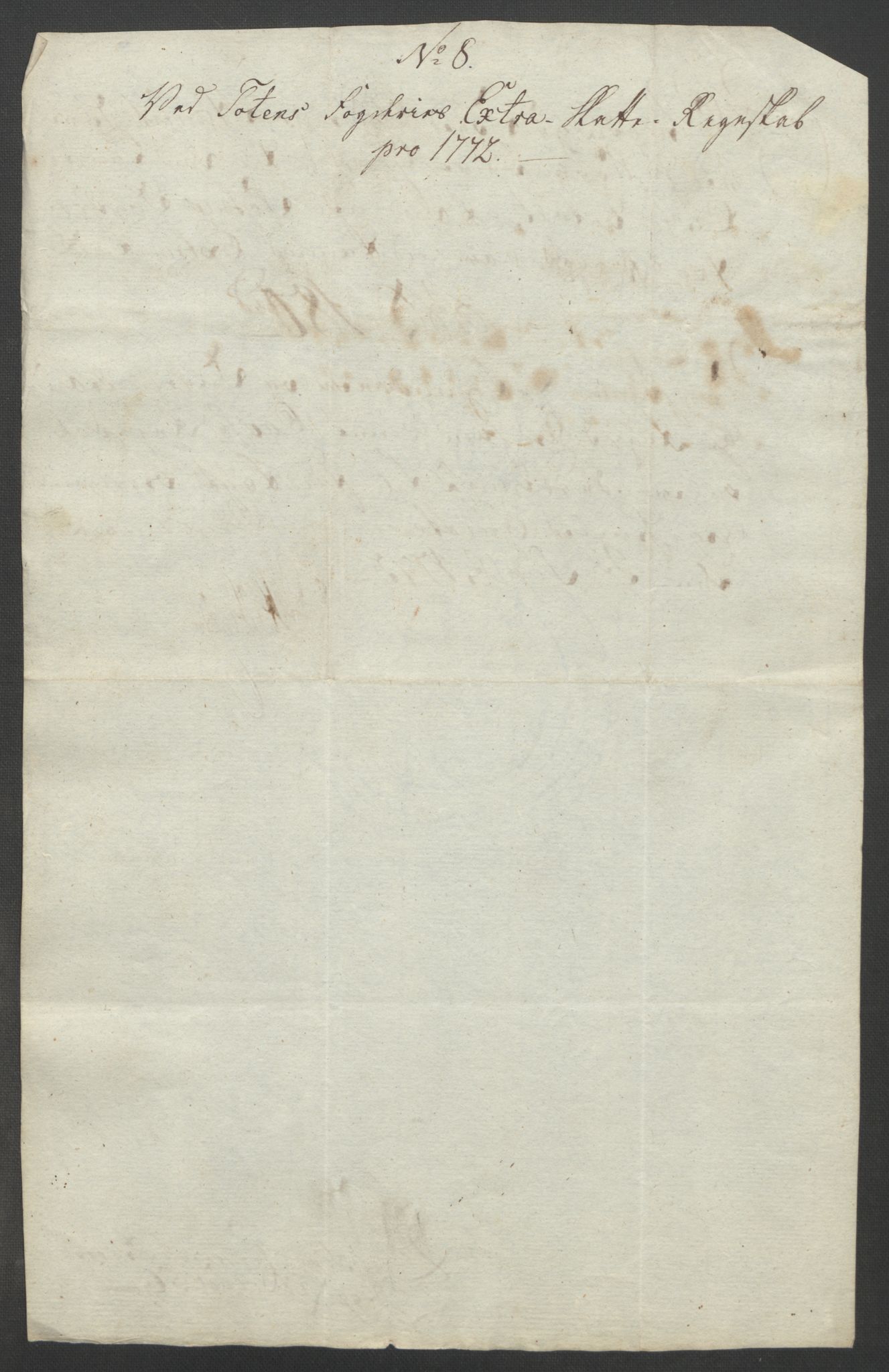 Rentekammeret inntil 1814, Reviderte regnskaper, Fogderegnskap, RA/EA-4092/R19/L1399: Fogderegnskap Toten, Hadeland og Vardal, 1762-1783, p. 264